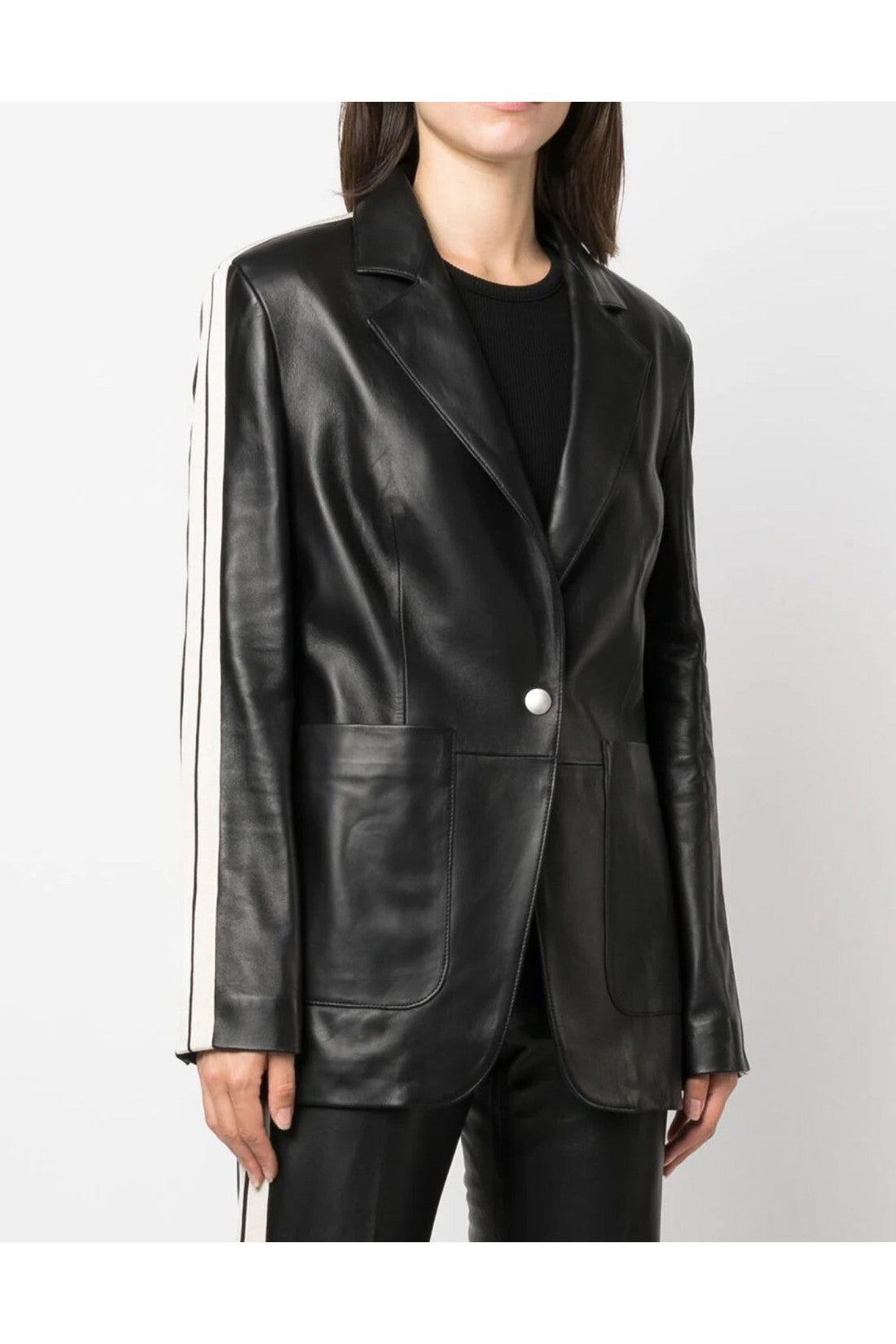 Palm Angels-OUTLET-SALE-Leather Track Blazer-ARCHIVIST