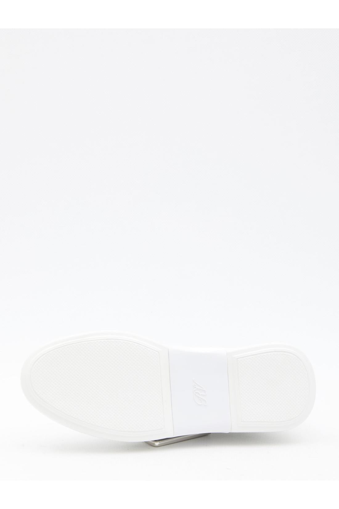 Roger Vivier-OUTLET-SALE-Leather Viv' Skate sneakers-ARCHIVIST