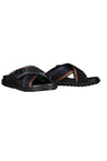 Paul Smith-OUTLET-SALE-Leather and fabric slides-ARCHIVIST