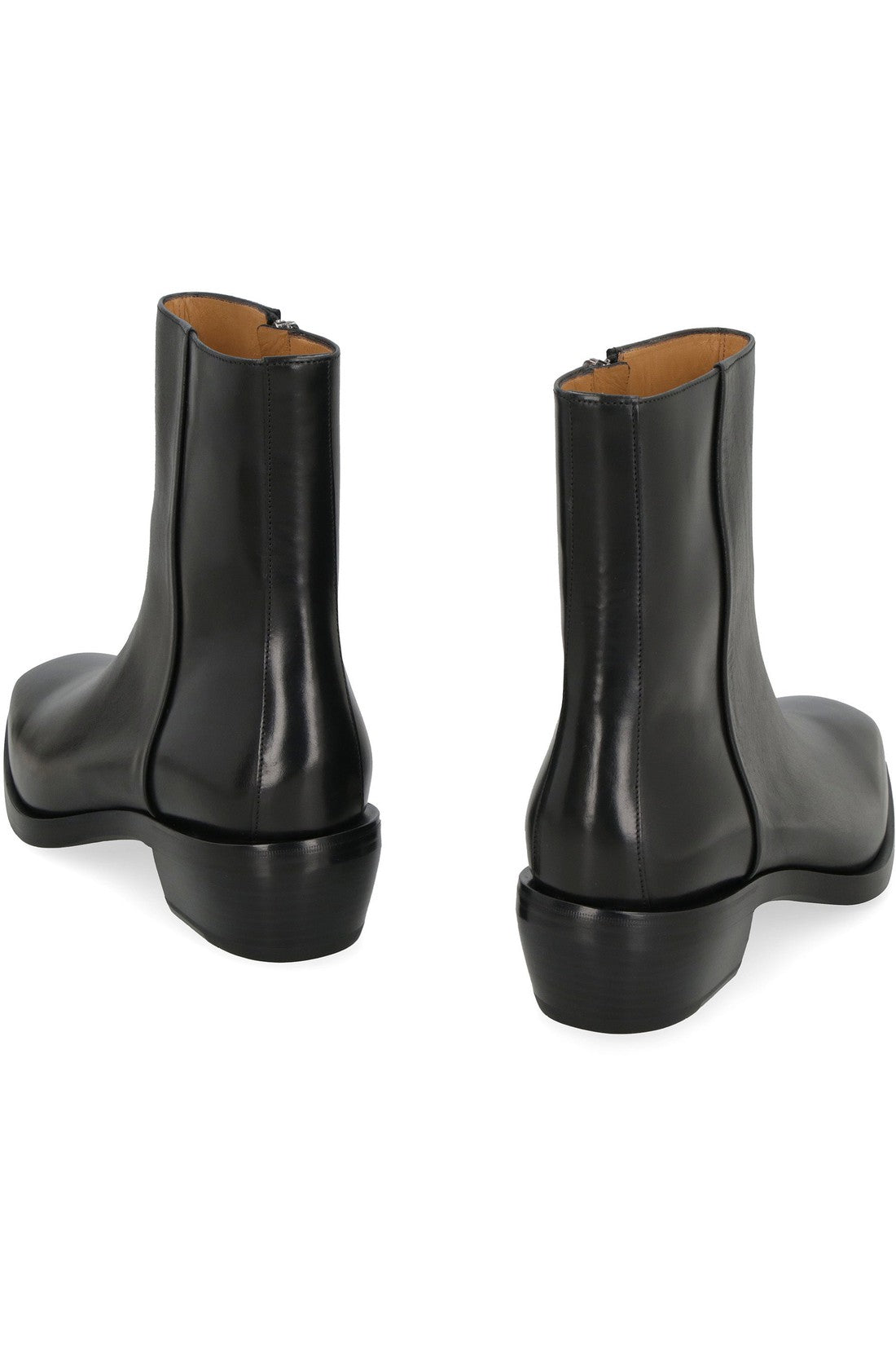 FERRAGAMO-OUTLET-SALE-Leather ankle boots-ARCHIVIST