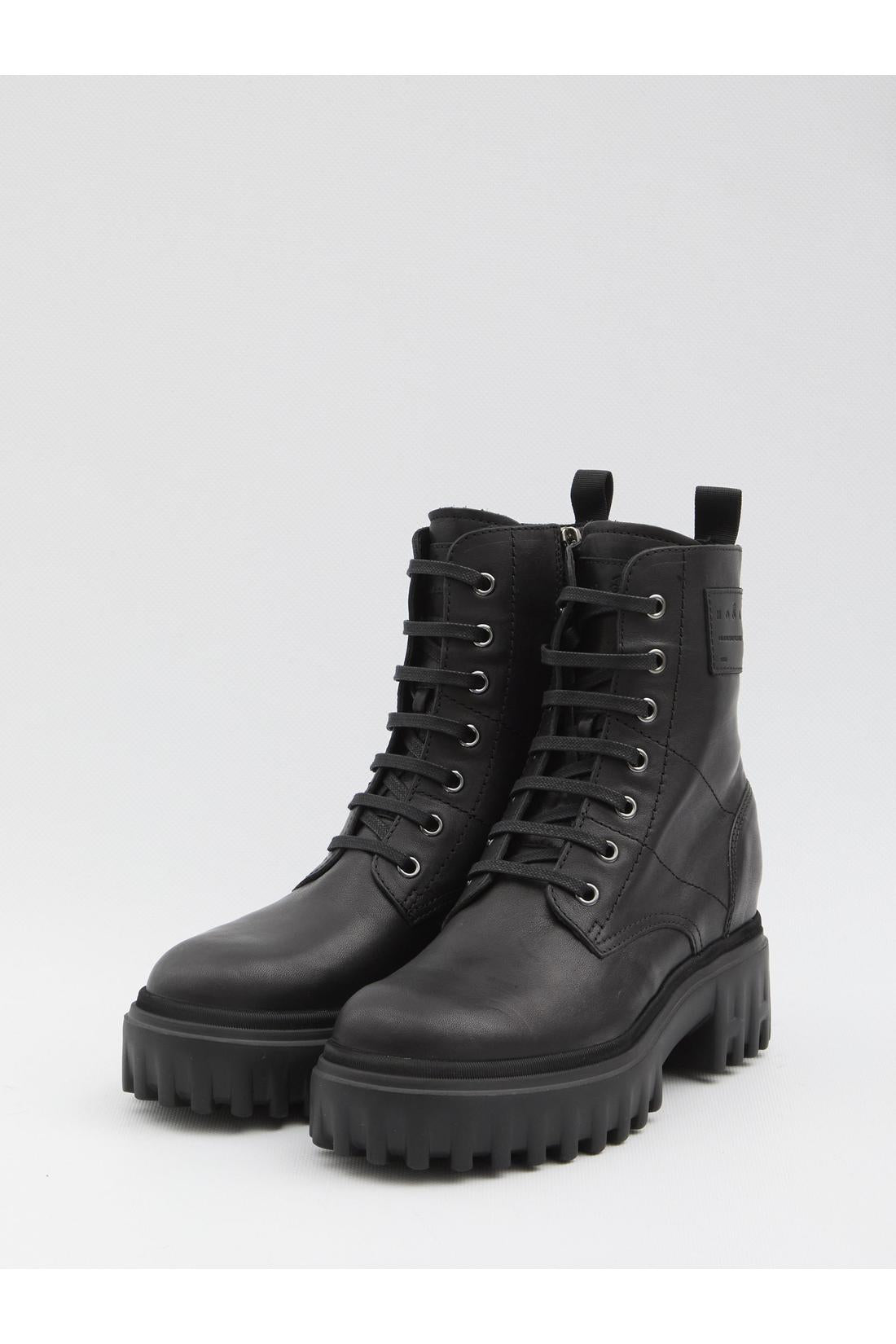 Hogan-OUTLET-SALE-Leather ankle boots-ARCHIVIST