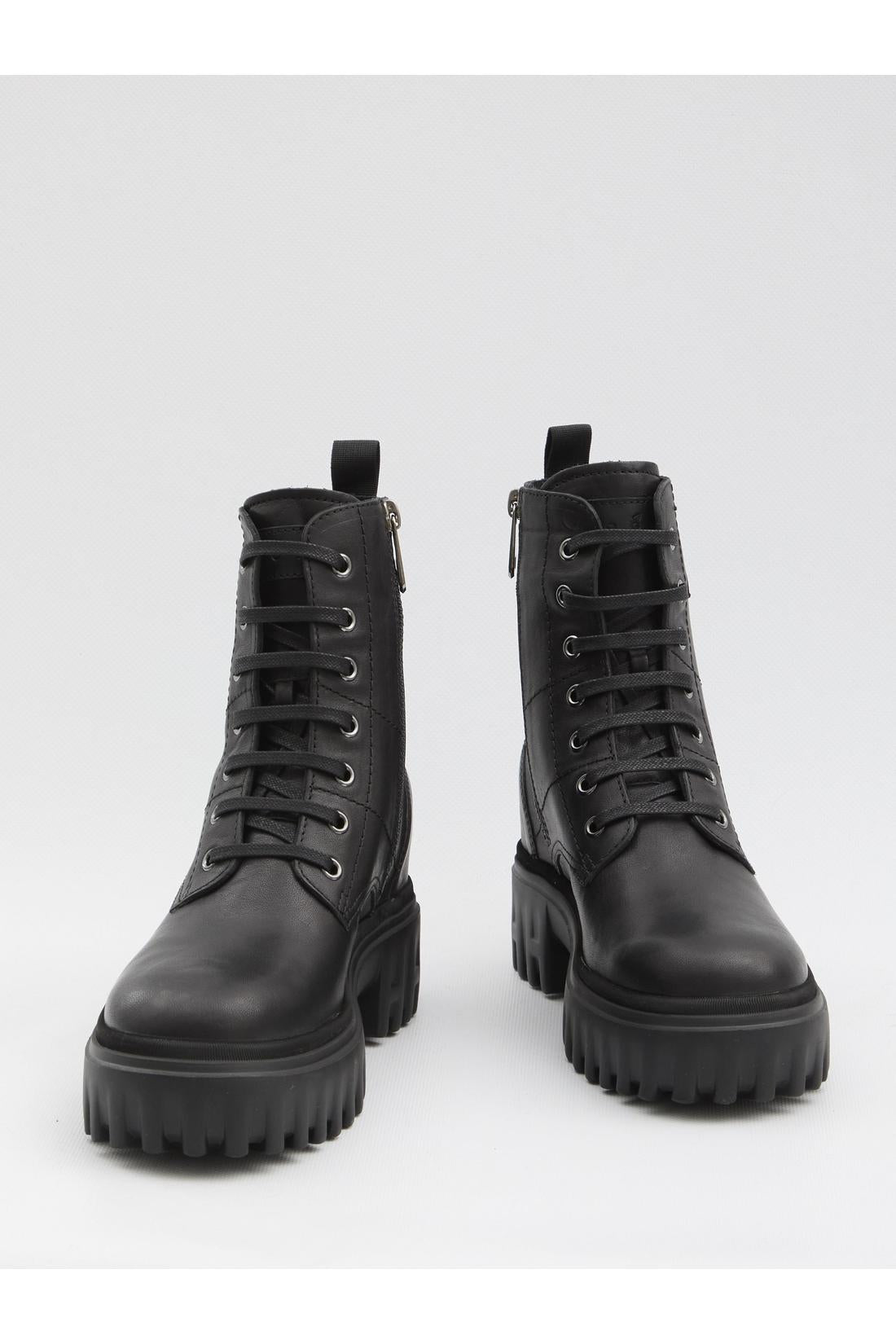 Hogan-OUTLET-SALE-Leather ankle boots-ARCHIVIST
