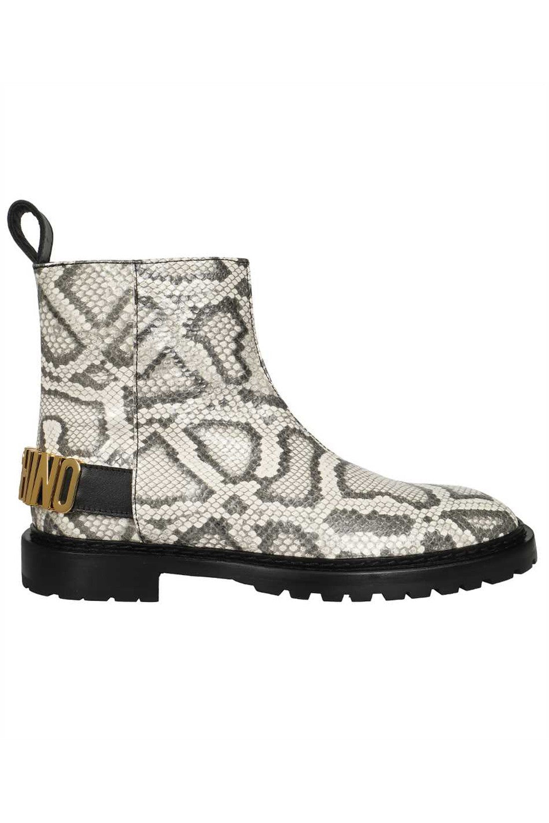 Moschino-OUTLET-SALE-Leather ankle boots-ARCHIVIST