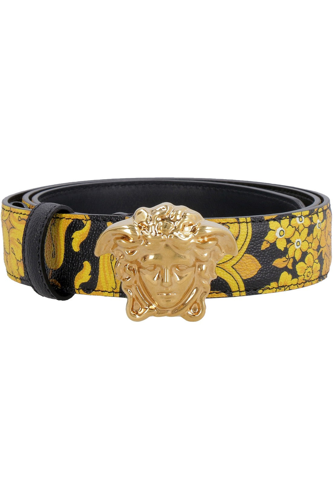 Versace-OUTLET-SALE-Leather belt with buckle-ARCHIVIST