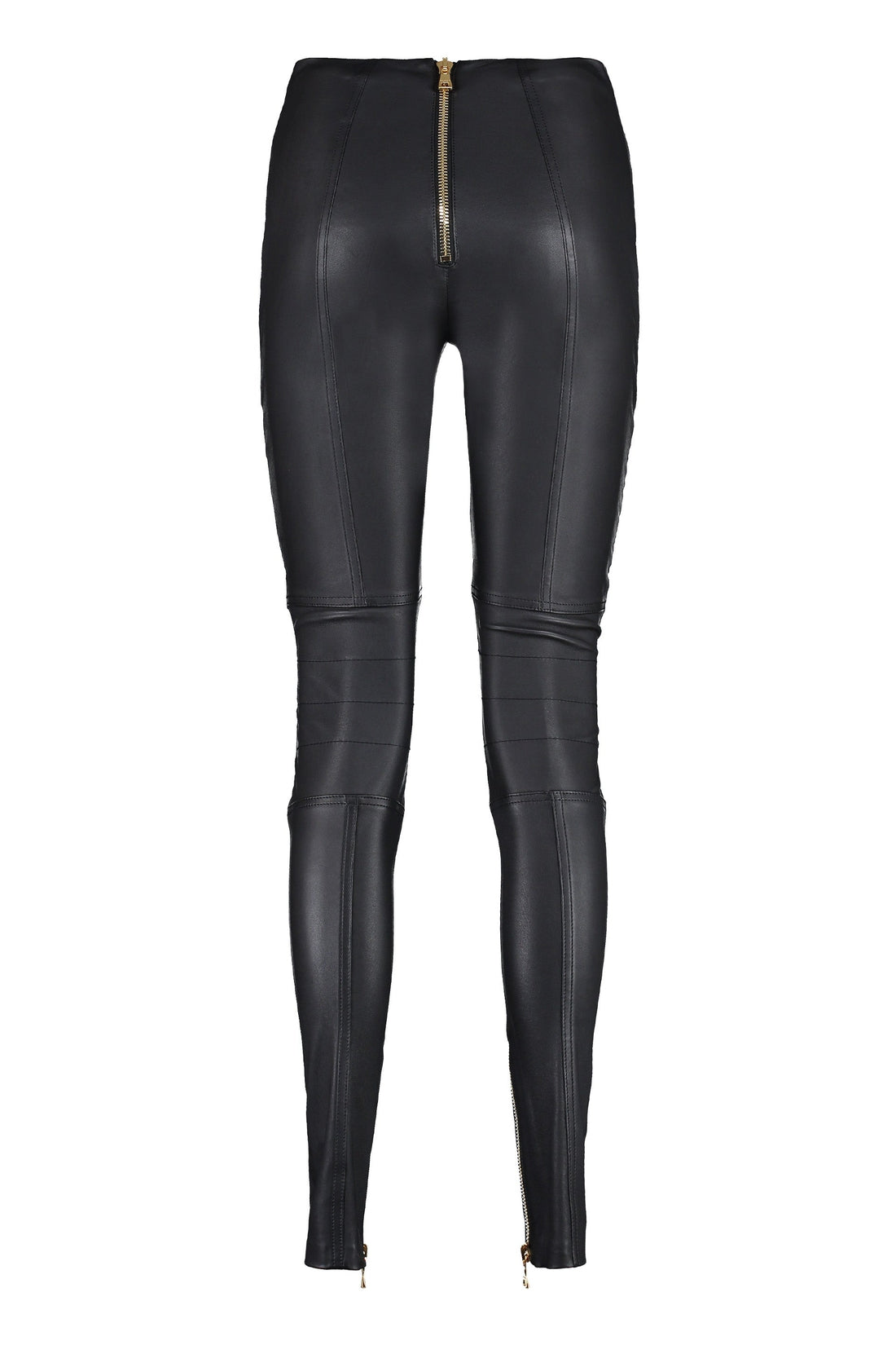 Balmain-OUTLET-SALE-Leather biker trousers-ARCHIVIST