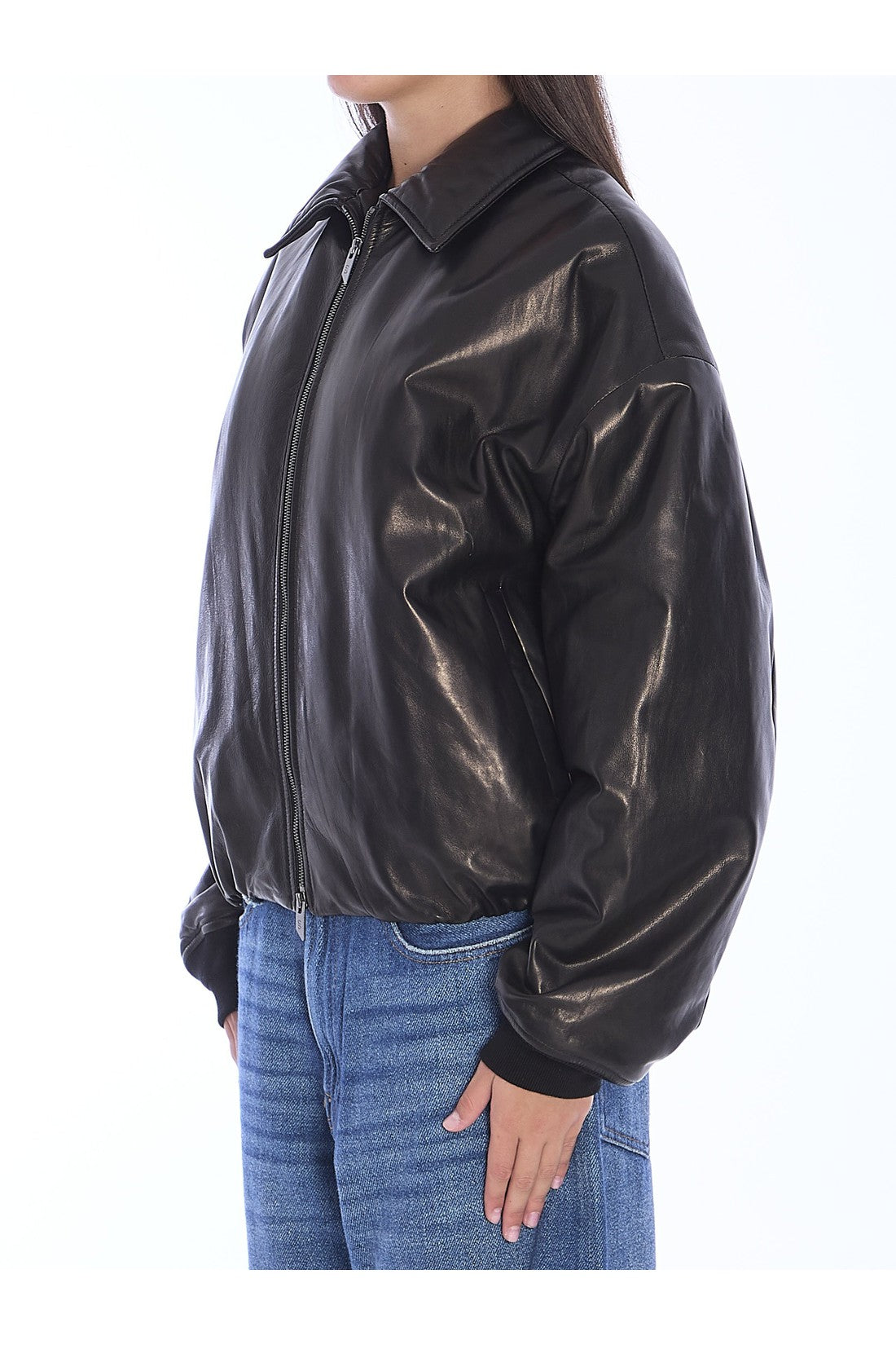 SALVATORE SANTORO-OUTLET-SALE-Leather bomber jacket-ARCHIVIST