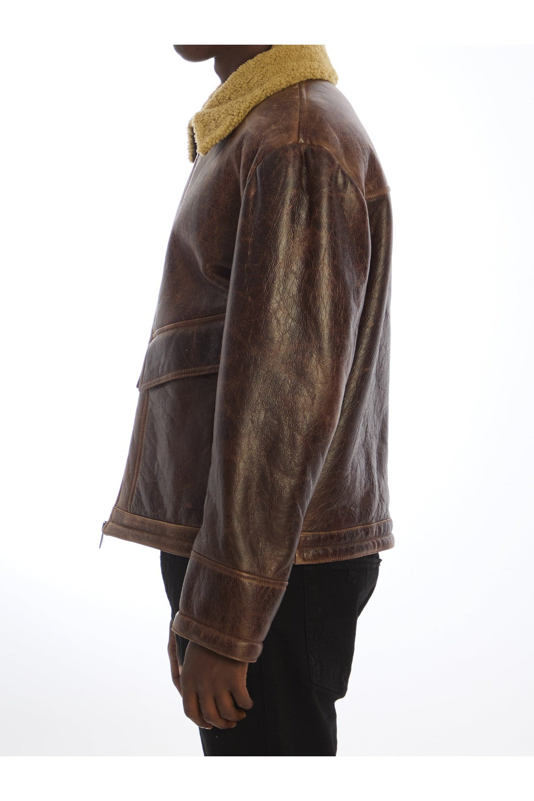 SALVATORE SANTORO-OUTLET-SALE-Leather bomber jacket-ARCHIVIST