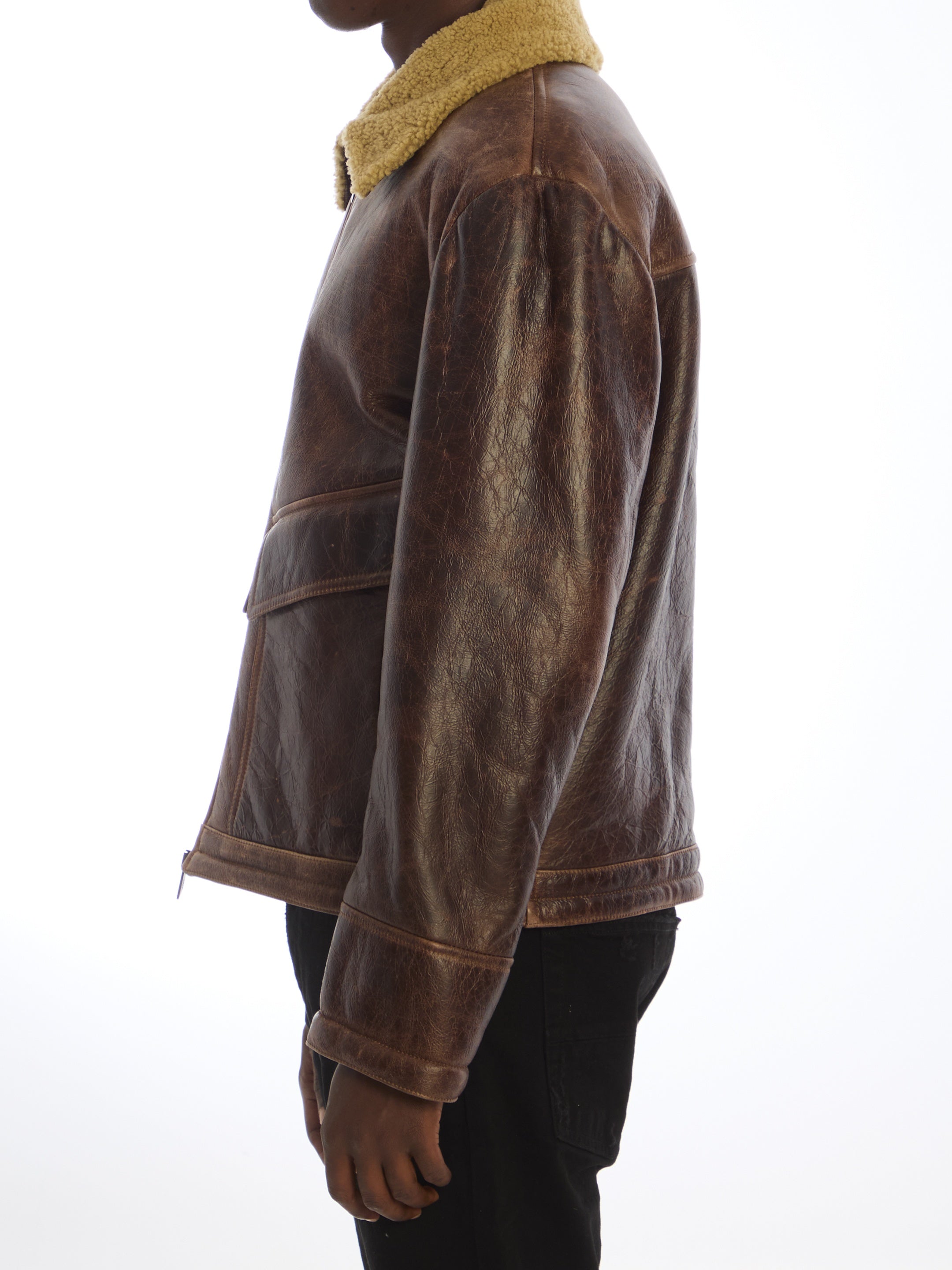 SALVATORE SANTORO-OUTLET-SALE-Leather bomber jacket-ARCHIVIST