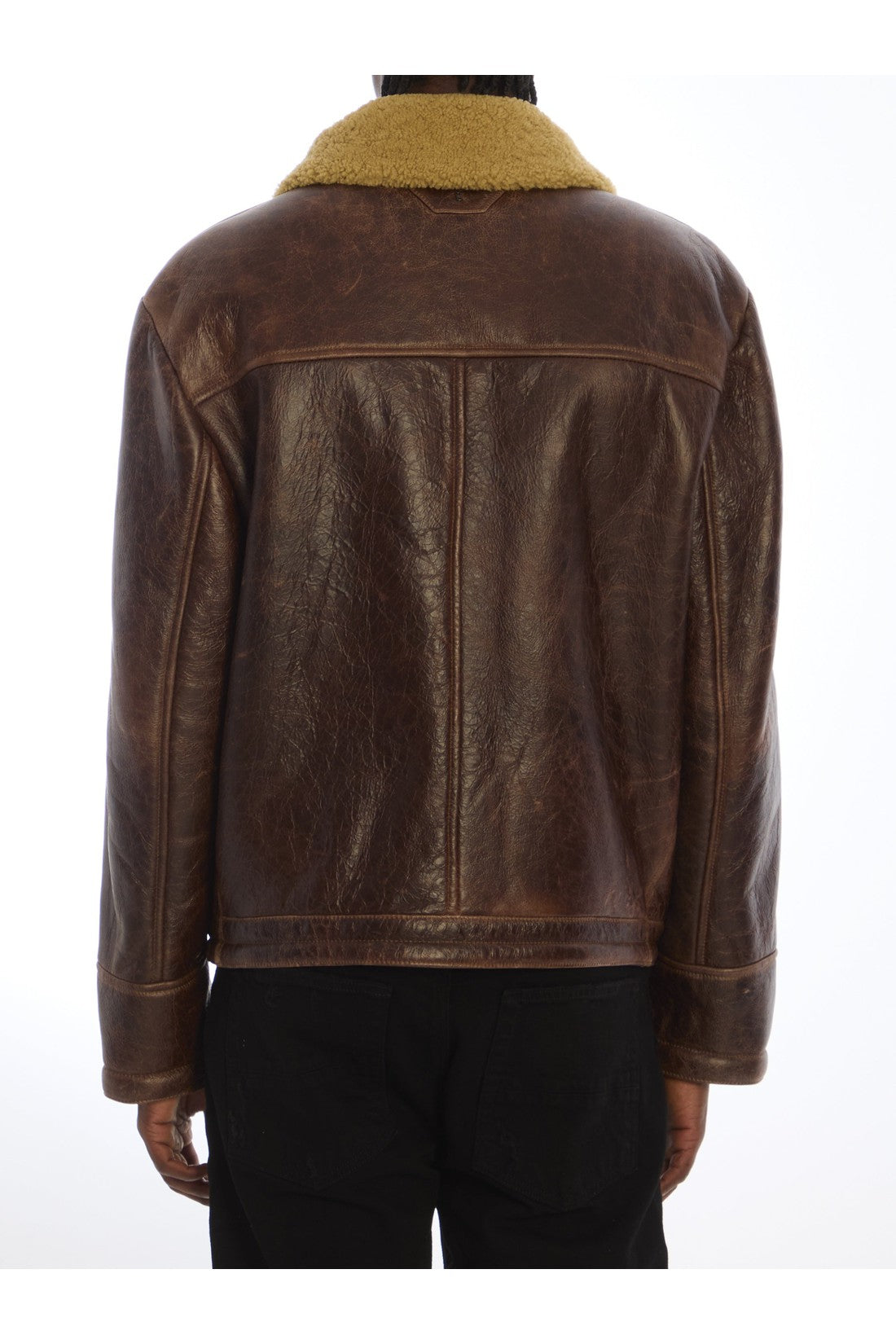 SALVATORE SANTORO-OUTLET-SALE-Leather bomber jacket-ARCHIVIST