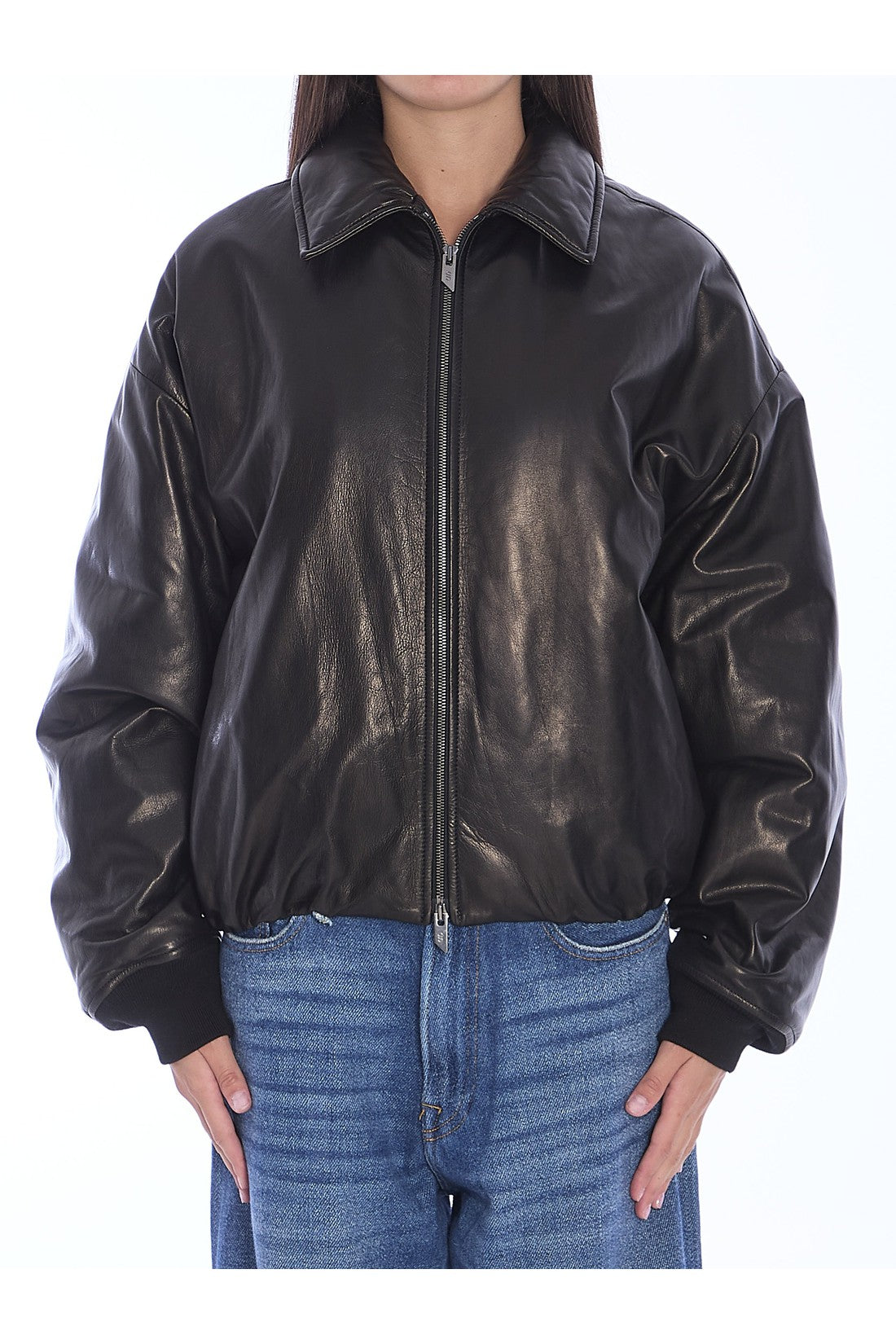 SALVATORE SANTORO-OUTLET-SALE-Leather bomber jacket-ARCHIVIST