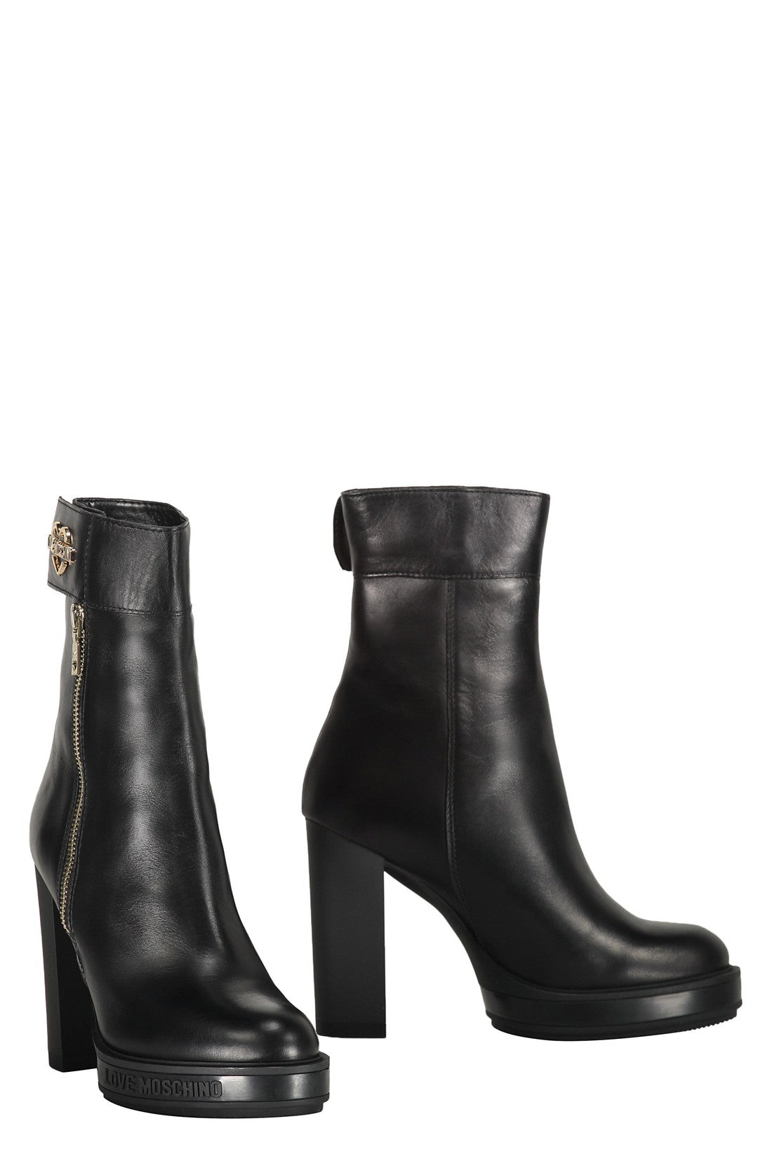 Love Moschino-OUTLET-SALE-Leather boots-ARCHIVIST