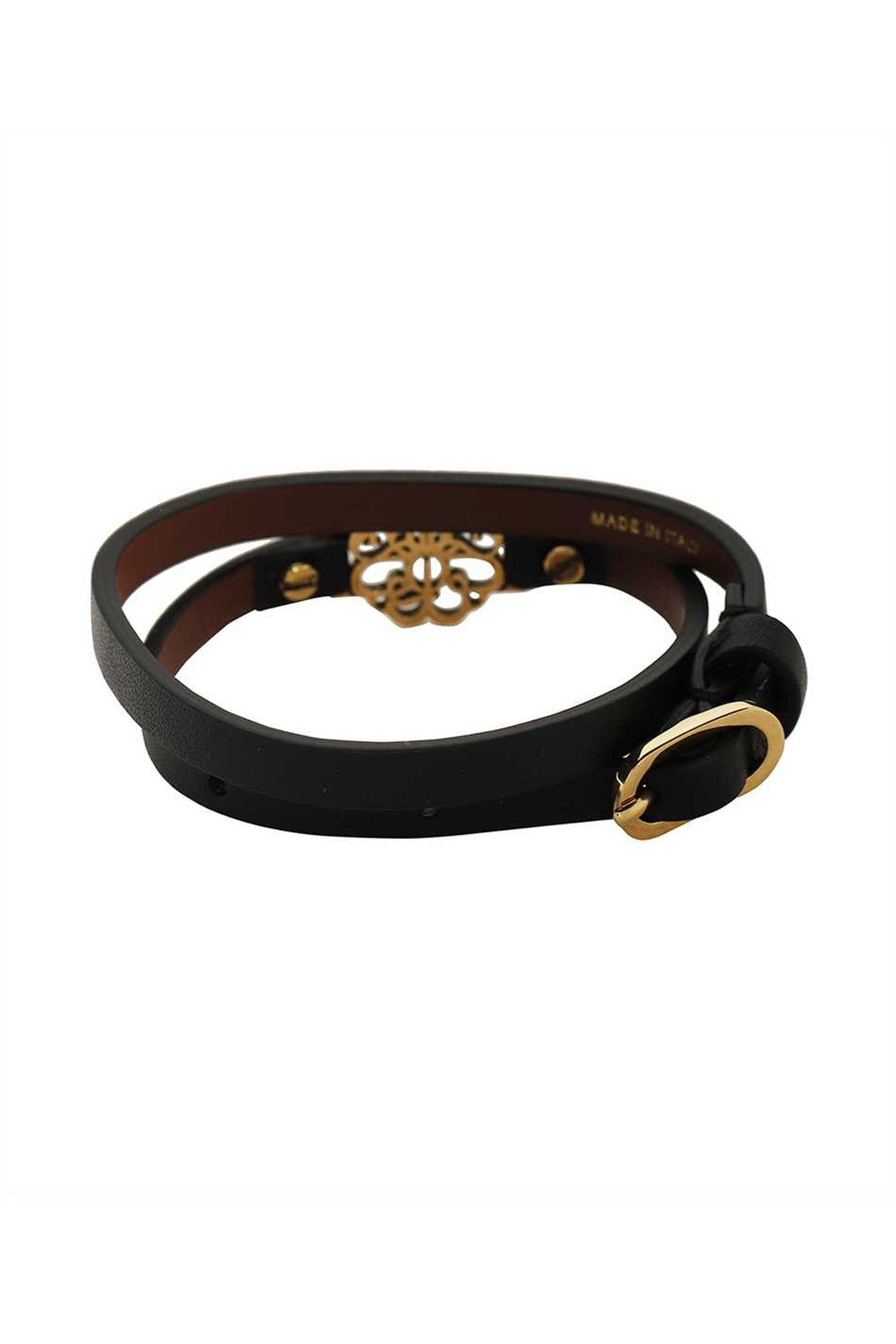 Alexander McQueen-OUTLET-SALE-Leather bracelet-ARCHIVIST