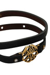 Alexander McQueen-OUTLET-SALE-Leather bracelet-ARCHIVIST