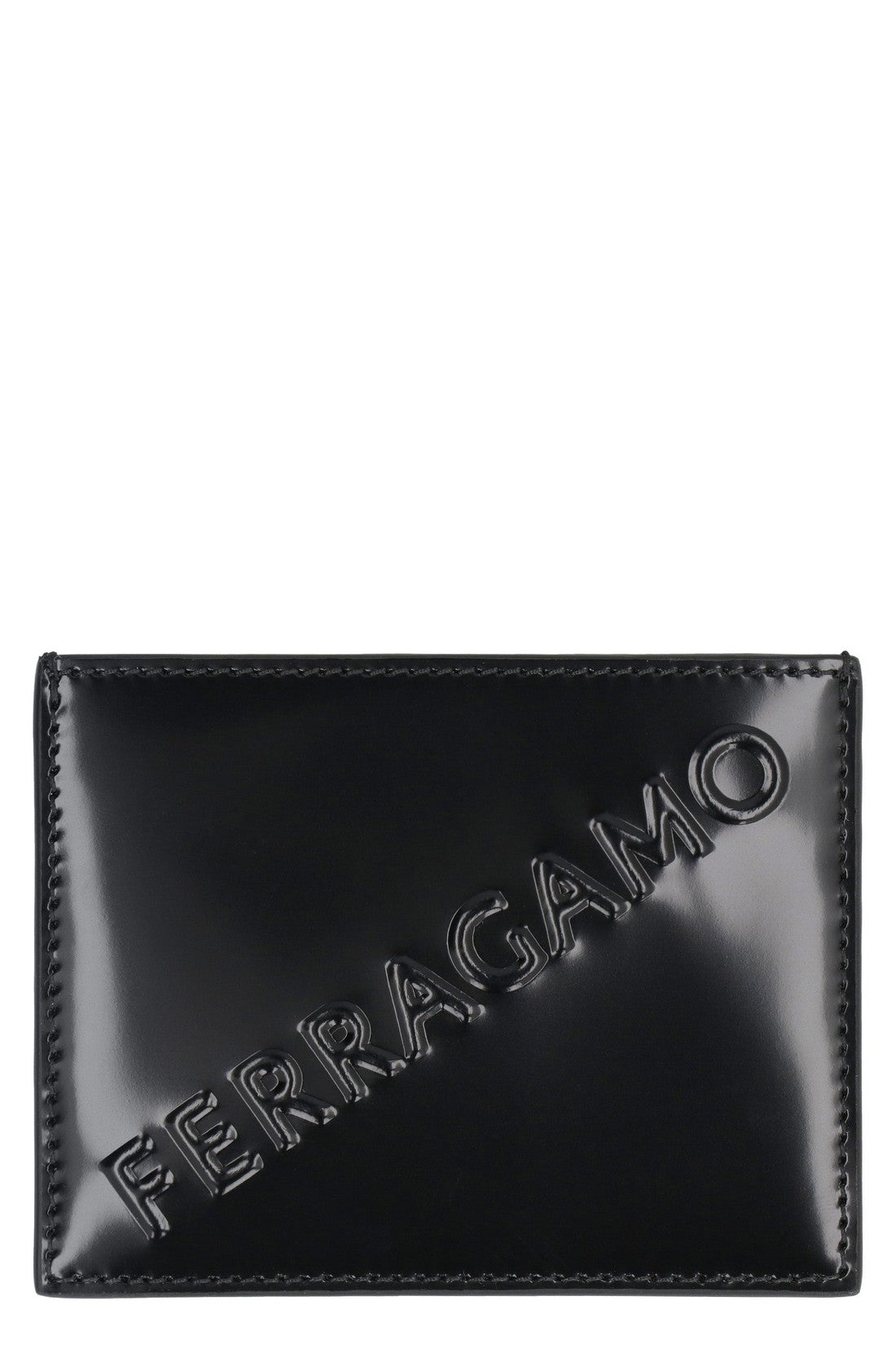 FERRAGAMO-OUTLET-SALE-Leather card holder-ARCHIVIST
