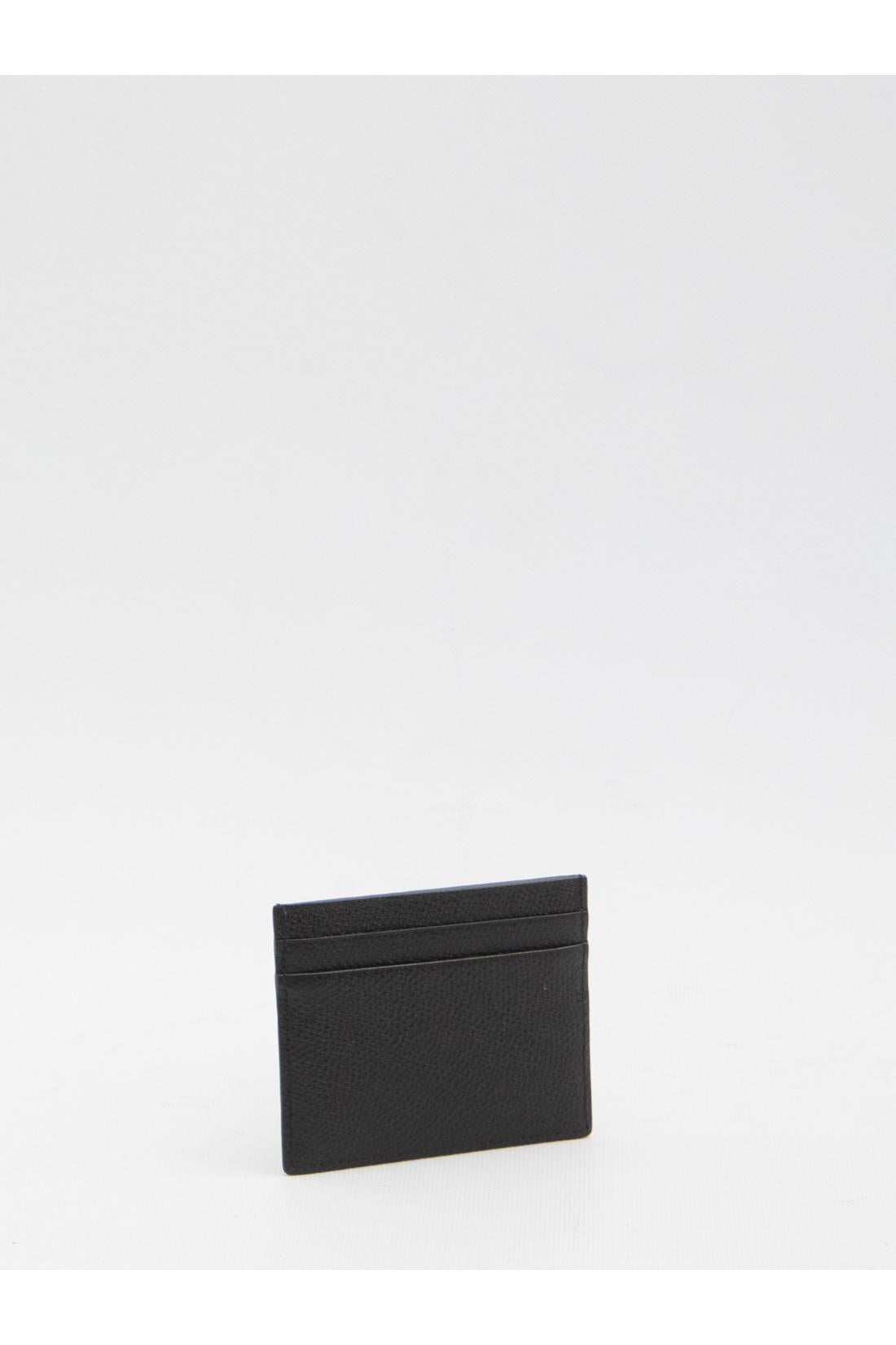 Valentino Garavani-OUTLET-SALE-Leather card holder-ARCHIVIST