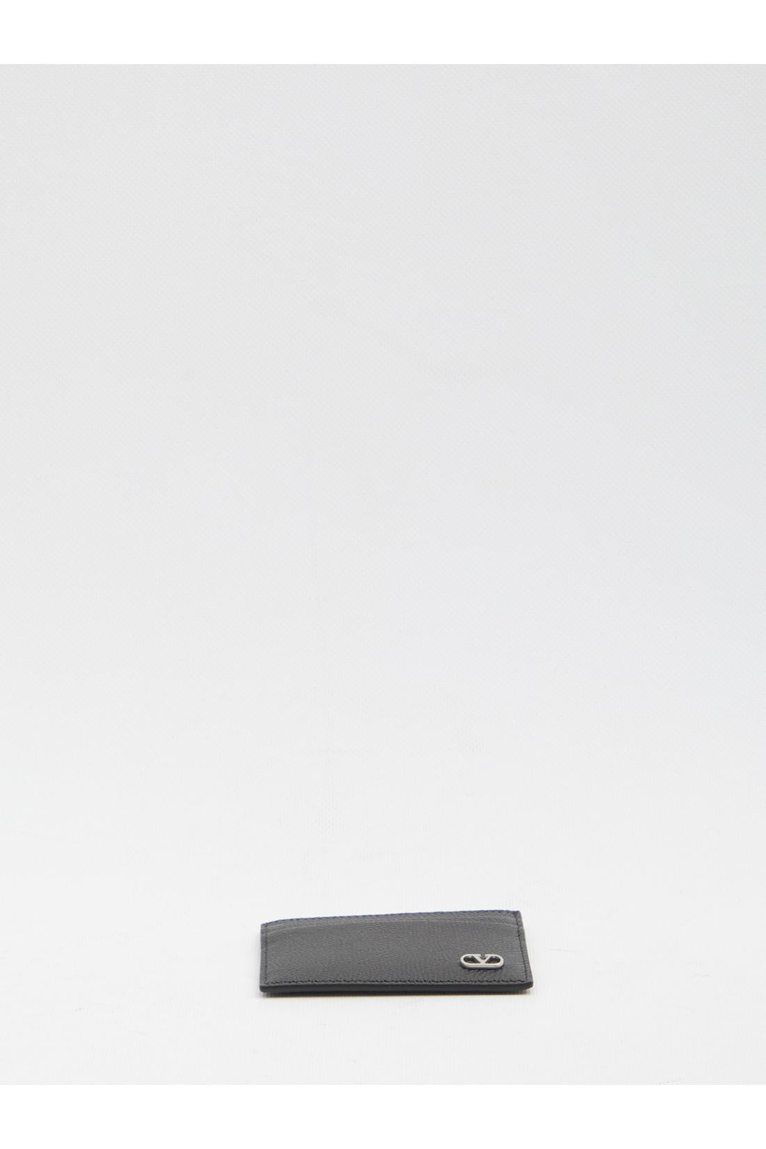 Valentino Garavani-OUTLET-SALE-Leather card holder-ARCHIVIST