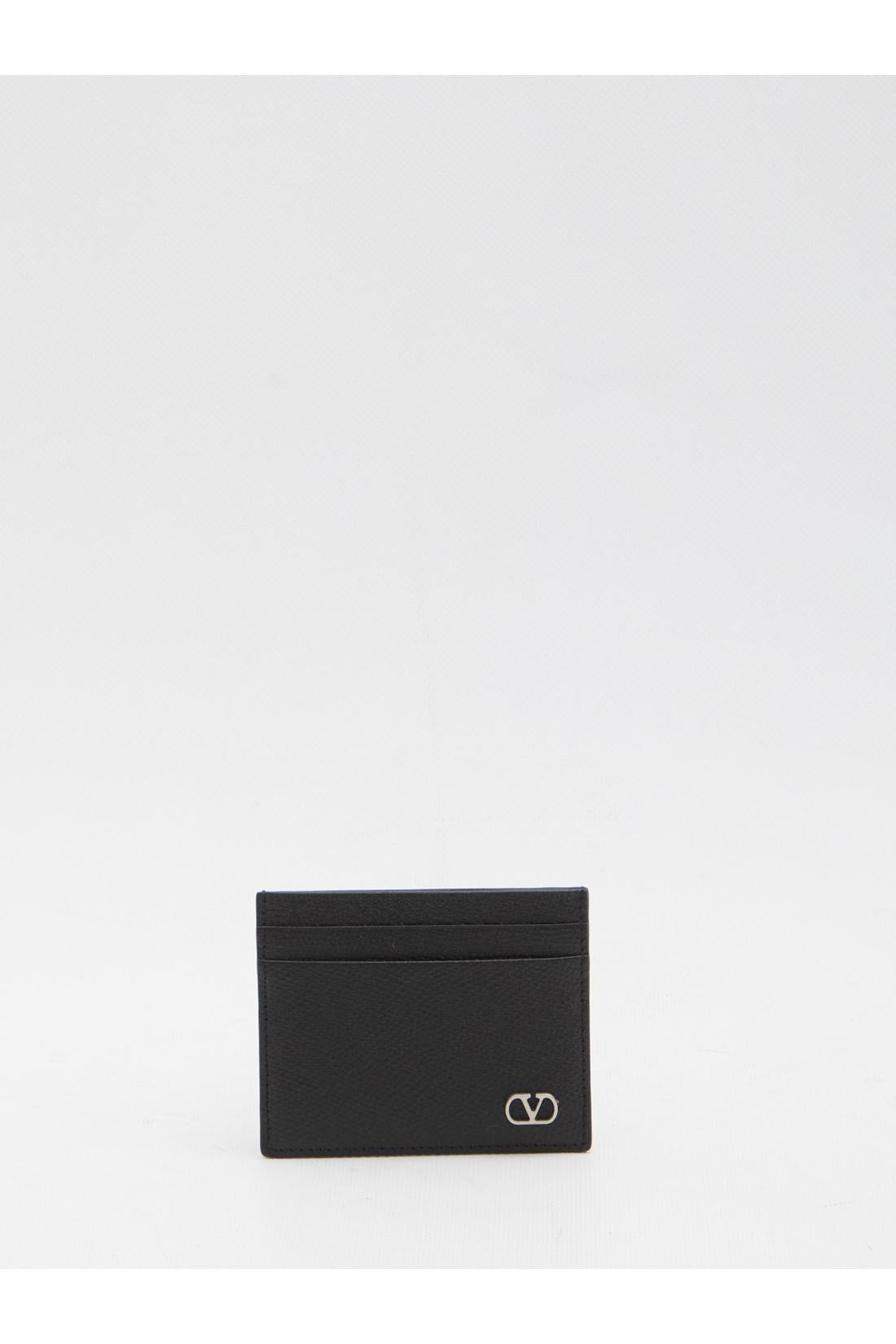 Valentino Garavani-OUTLET-SALE-Leather card holder-ARCHIVIST