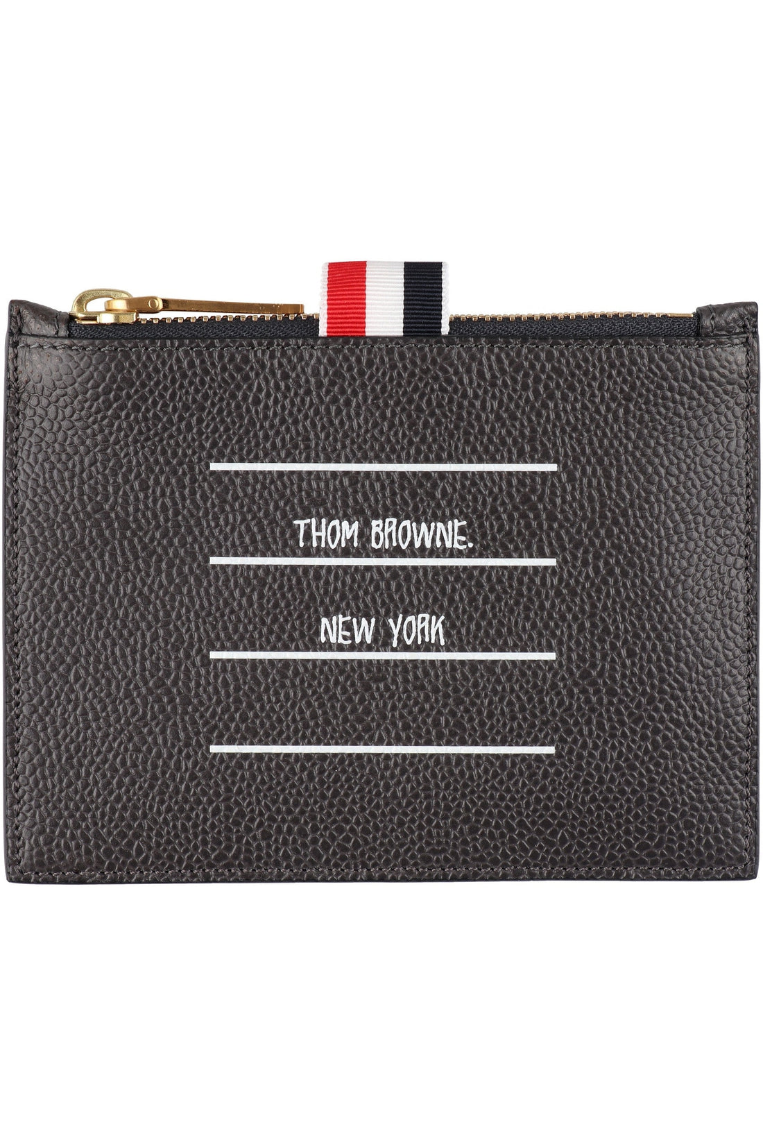 Thom Browne-OUTLET-SALE-Leather coin purse-ARCHIVIST