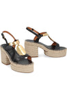 Chloé-OUTLET-SALE-Leather espadrille sandals-ARCHIVIST