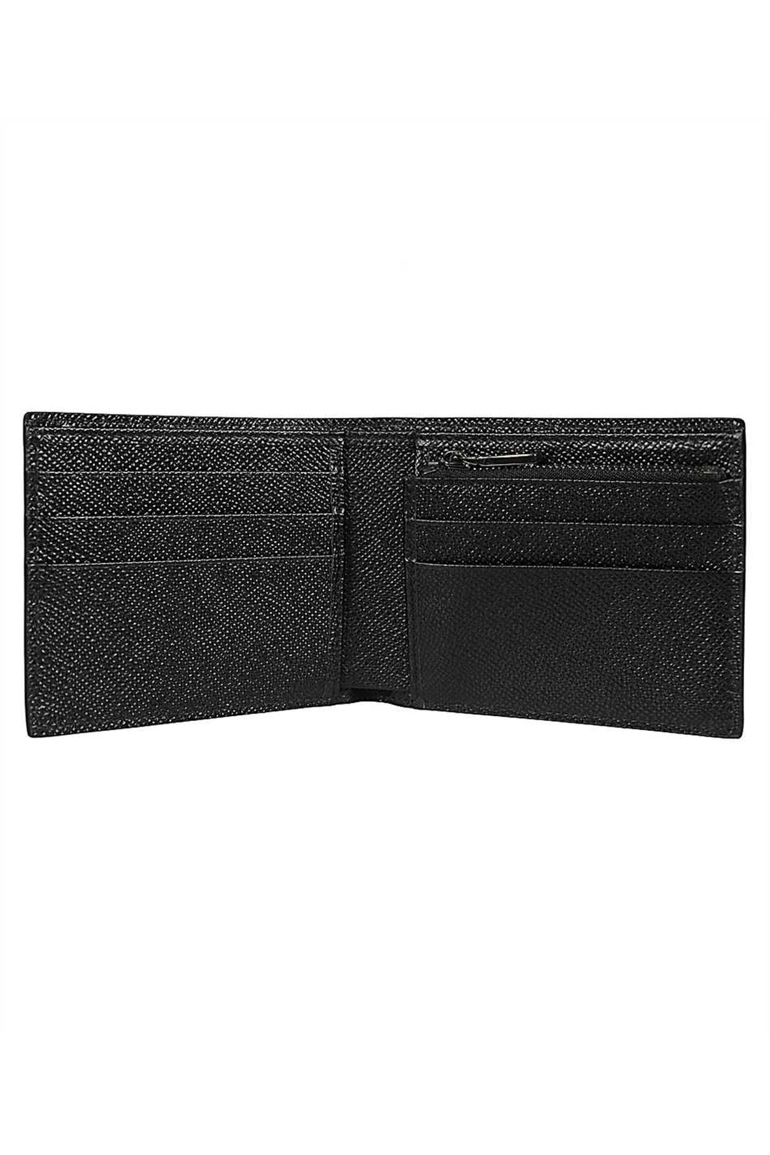 Dolce & Gabbana-OUTLET-SALE-Leather flap-over wallet-ARCHIVIST