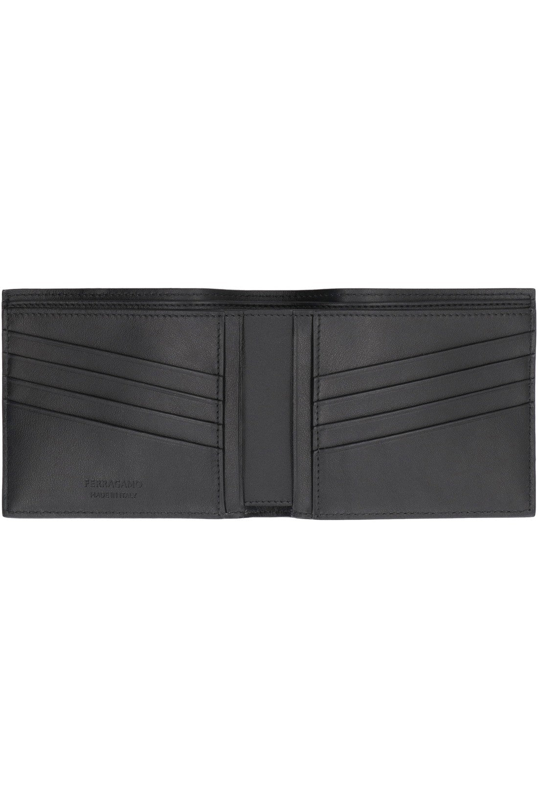 FERRAGAMO-OUTLET-SALE-Leather flap-over wallet-ARCHIVIST