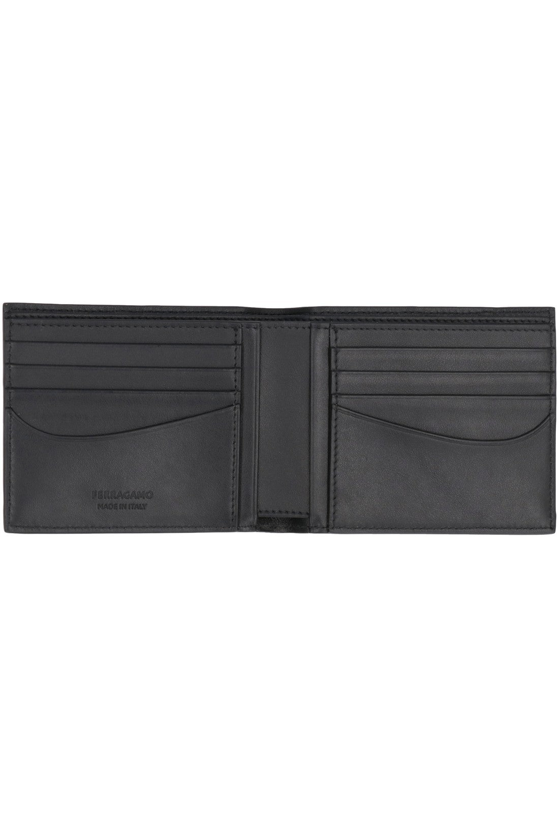 FERRAGAMO-OUTLET-SALE-Leather flap-over wallet-ARCHIVIST