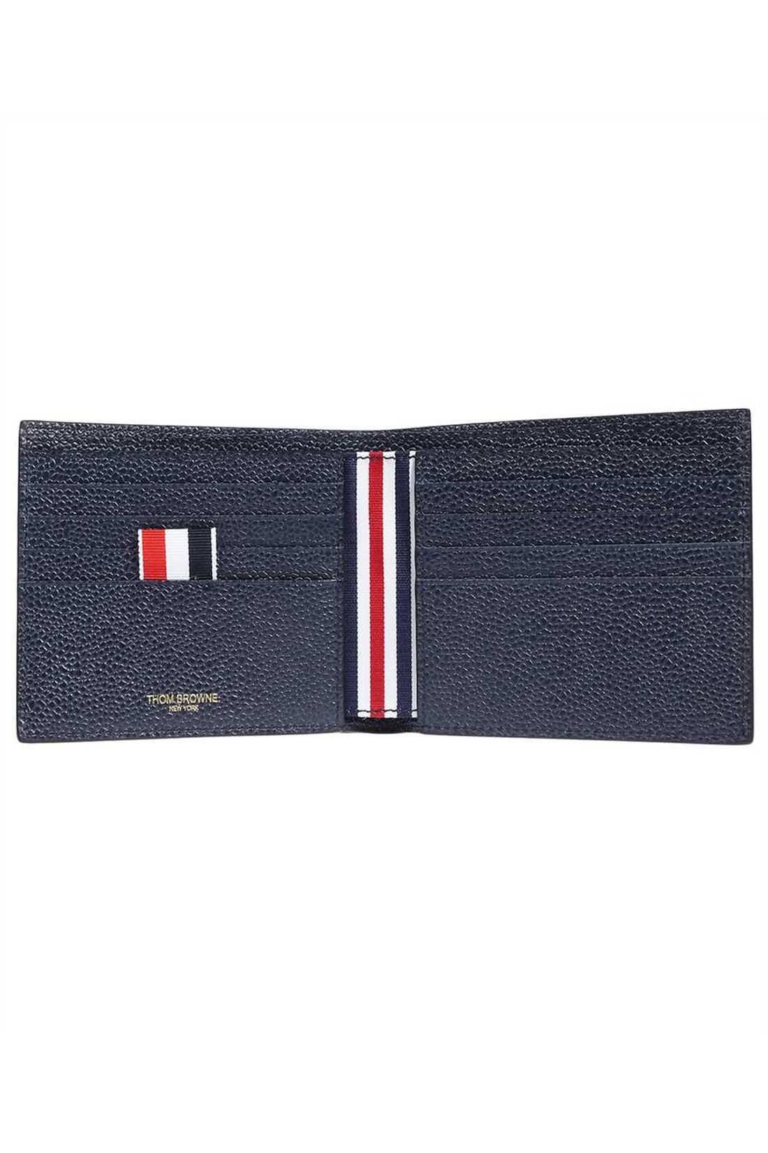 Thom Browne-OUTLET-SALE-Leather flap-over wallet-ARCHIVIST