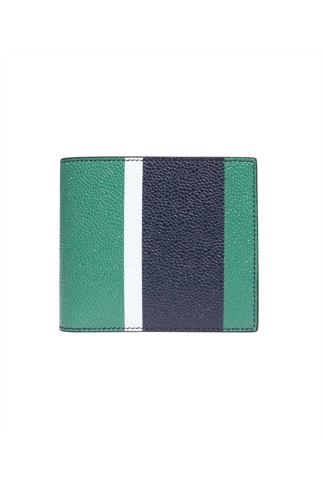 Thom Browne-OUTLET-SALE-Leather flap-over wallet-ARCHIVIST