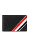 Thom Browne-OUTLET-SALE-Leather flap-over wallet-ARCHIVIST