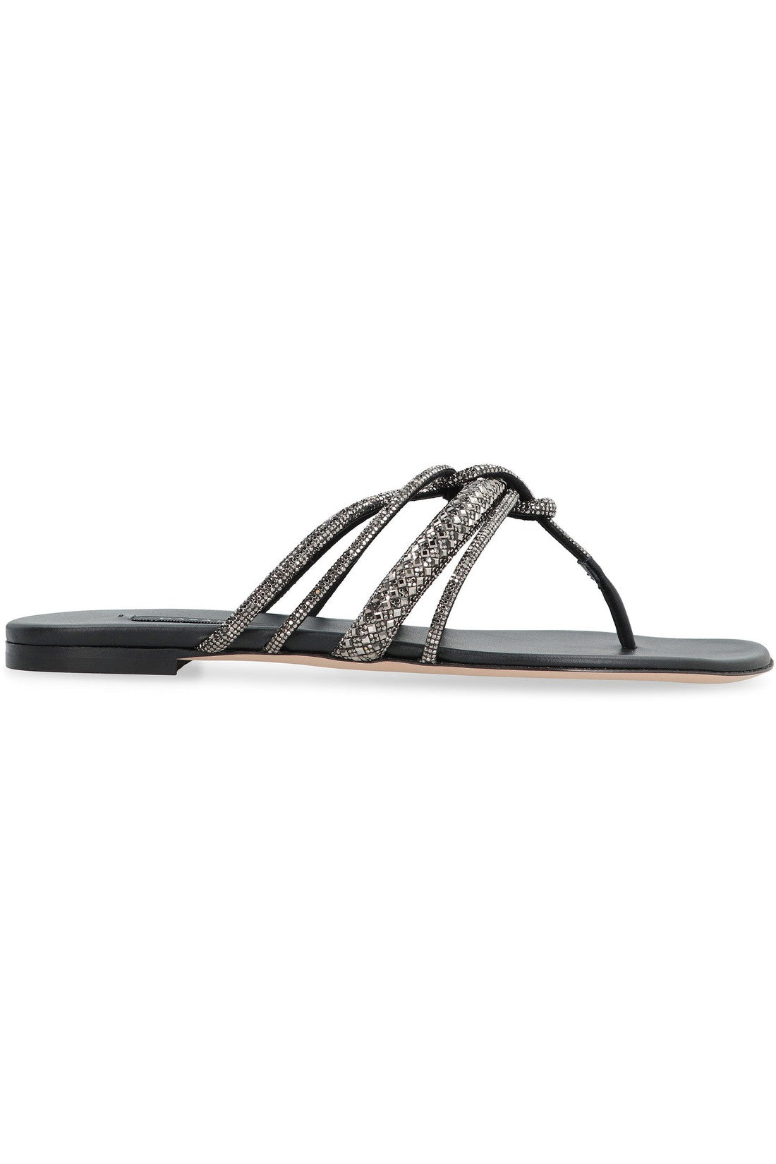 Casadei-OUTLET-SALE-Leather flat sandals-ARCHIVIST
