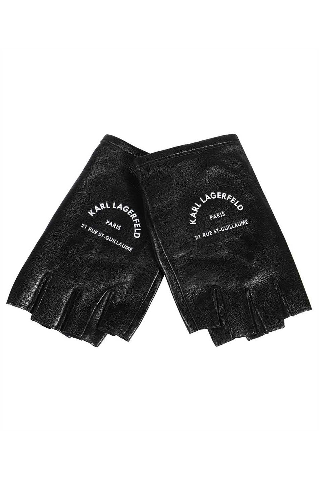 Karl Lagerfeld-OUTLET-SALE-Leather gloves-ARCHIVIST