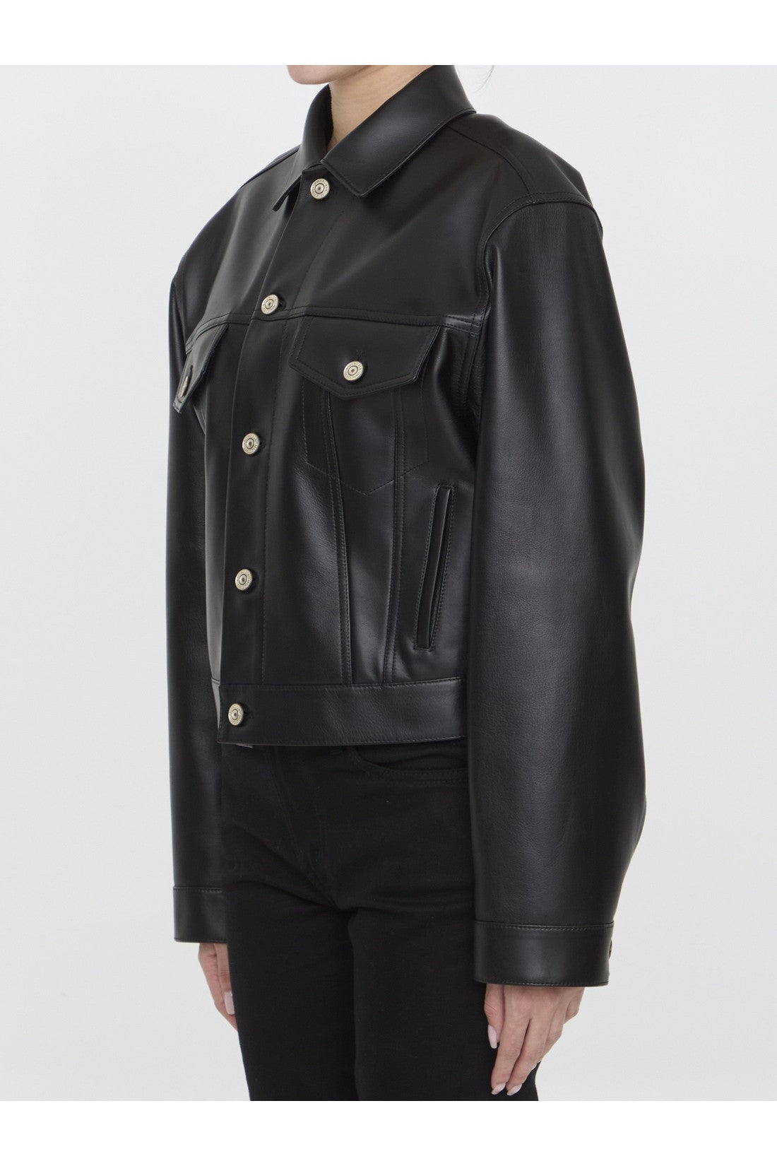 BALENCIAGA-OUTLET-SALE-Leather jacket-ARCHIVIST