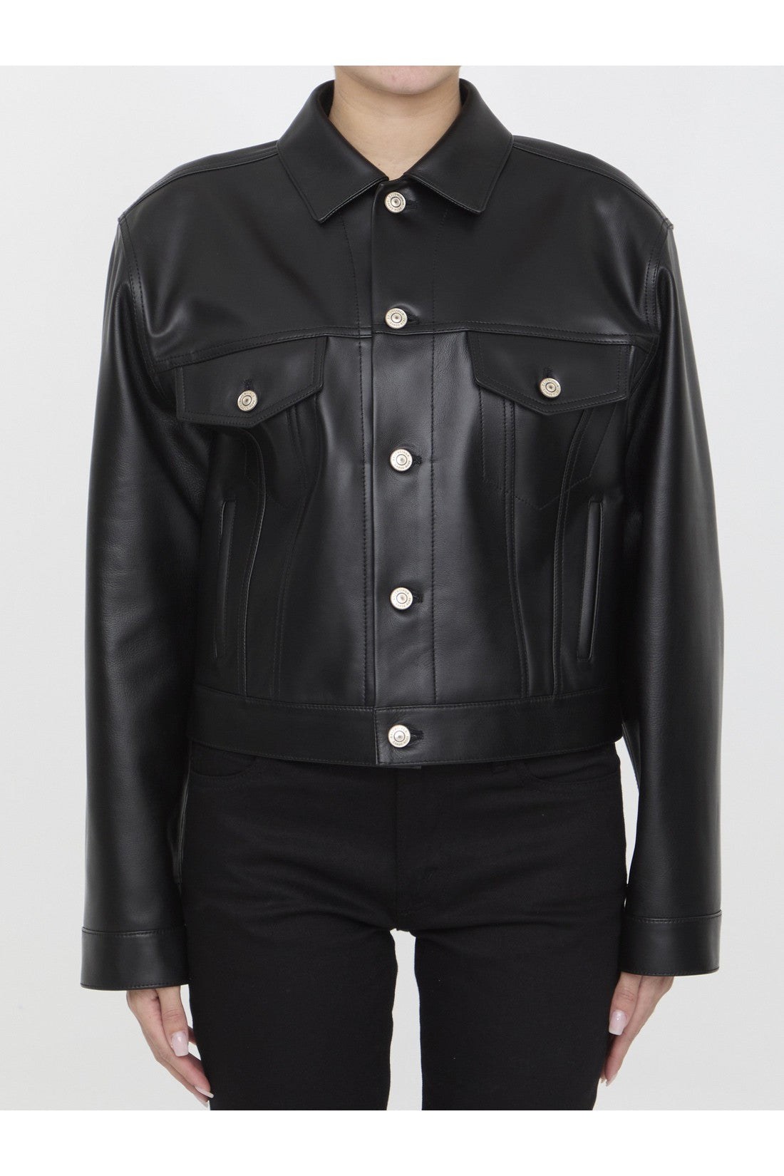 BALENCIAGA-OUTLET-SALE-Leather jacket-ARCHIVIST