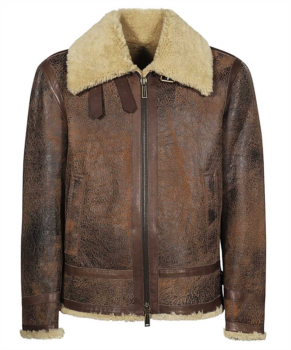 Dsquared2-OUTLET-SALE-Leather jacket-ARCHIVIST