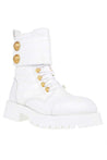 Balmain-OUTLET-SALE-Leather lace-up boots-ARCHIVIST