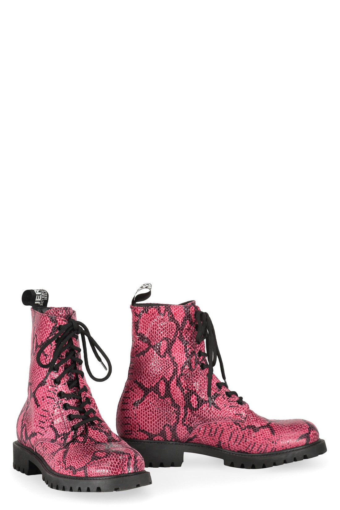 Jeremy Scott-OUTLET-SALE-Leather lace-up boots-ARCHIVIST