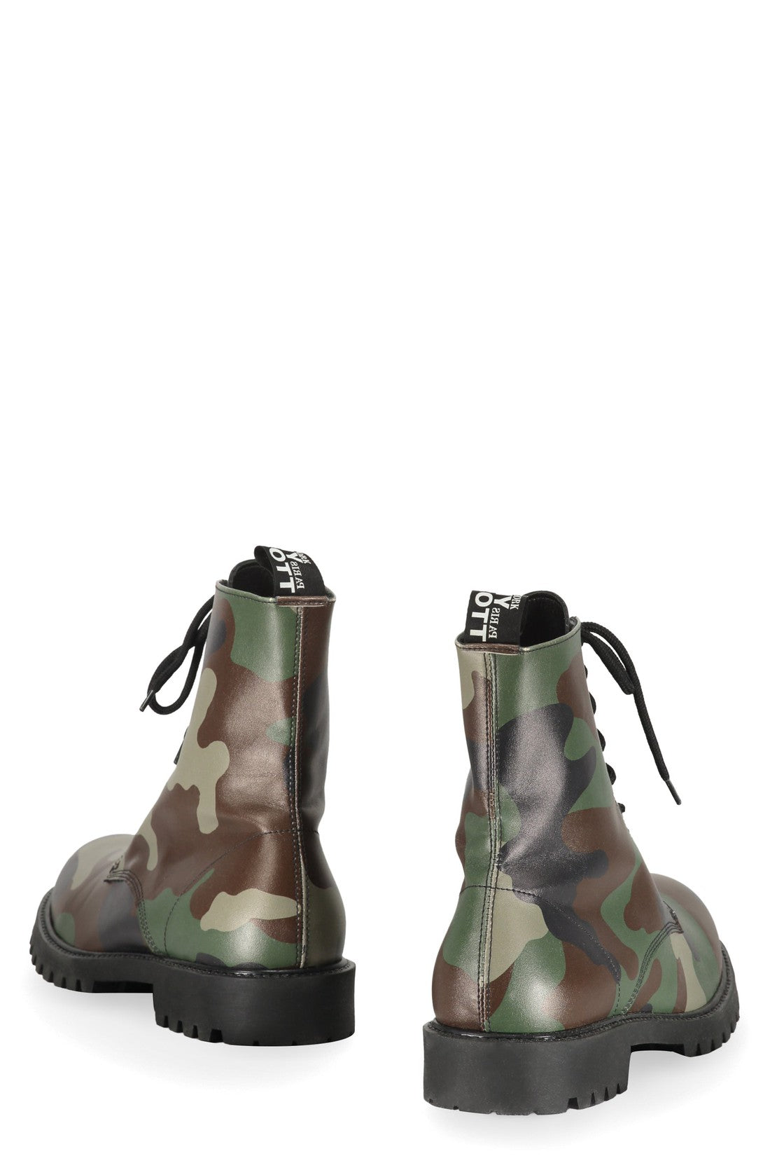 Jeremy Scott-OUTLET-SALE-Leather lace-up boots-ARCHIVIST