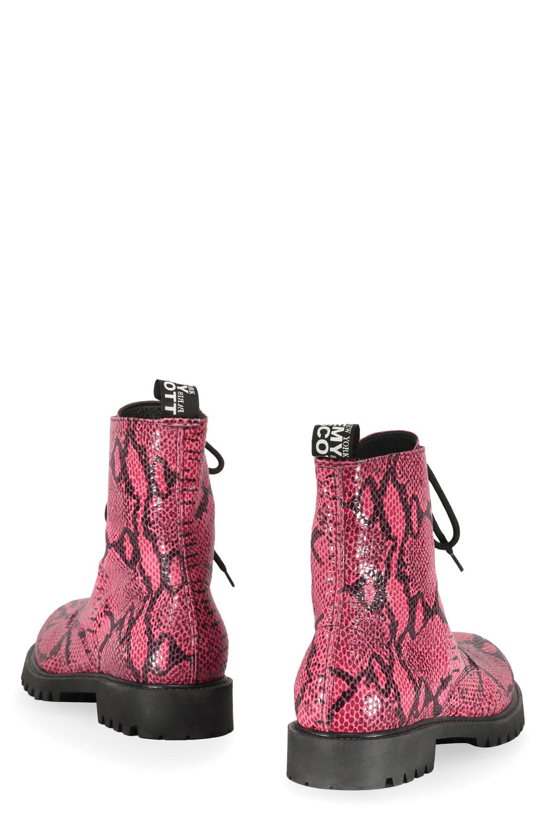 Jeremy Scott-OUTLET-SALE-Leather lace-up boots-ARCHIVIST