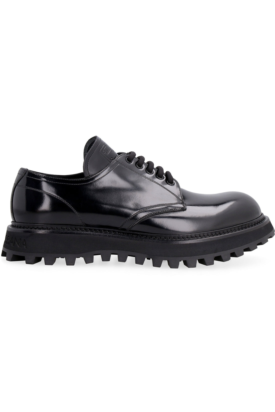 Dolce & Gabbana-OUTLET-SALE-Leather lace-up derby shoes-ARCHIVIST