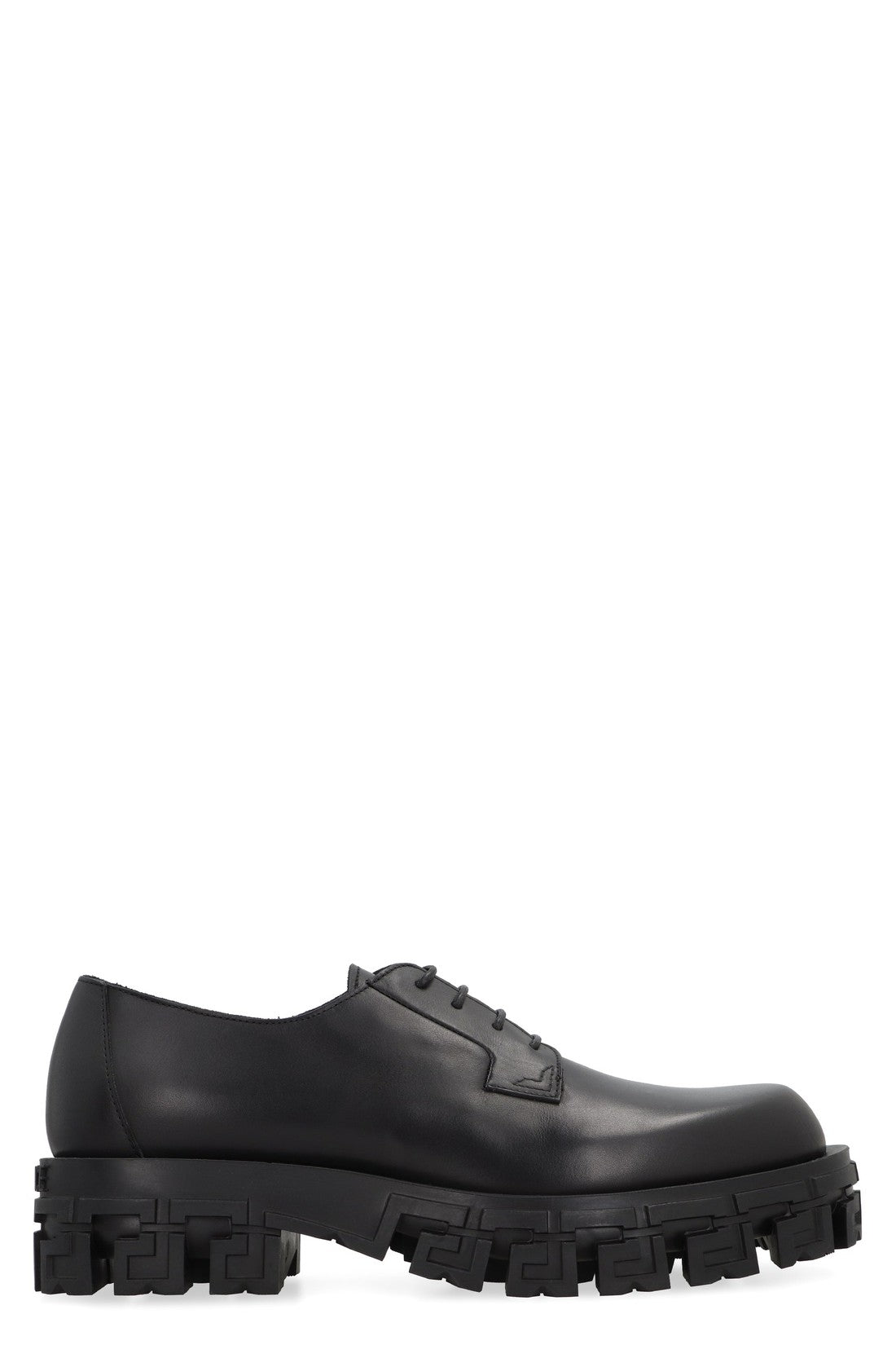 Versace-OUTLET-SALE-Leather lace-up derby shoes-ARCHIVIST