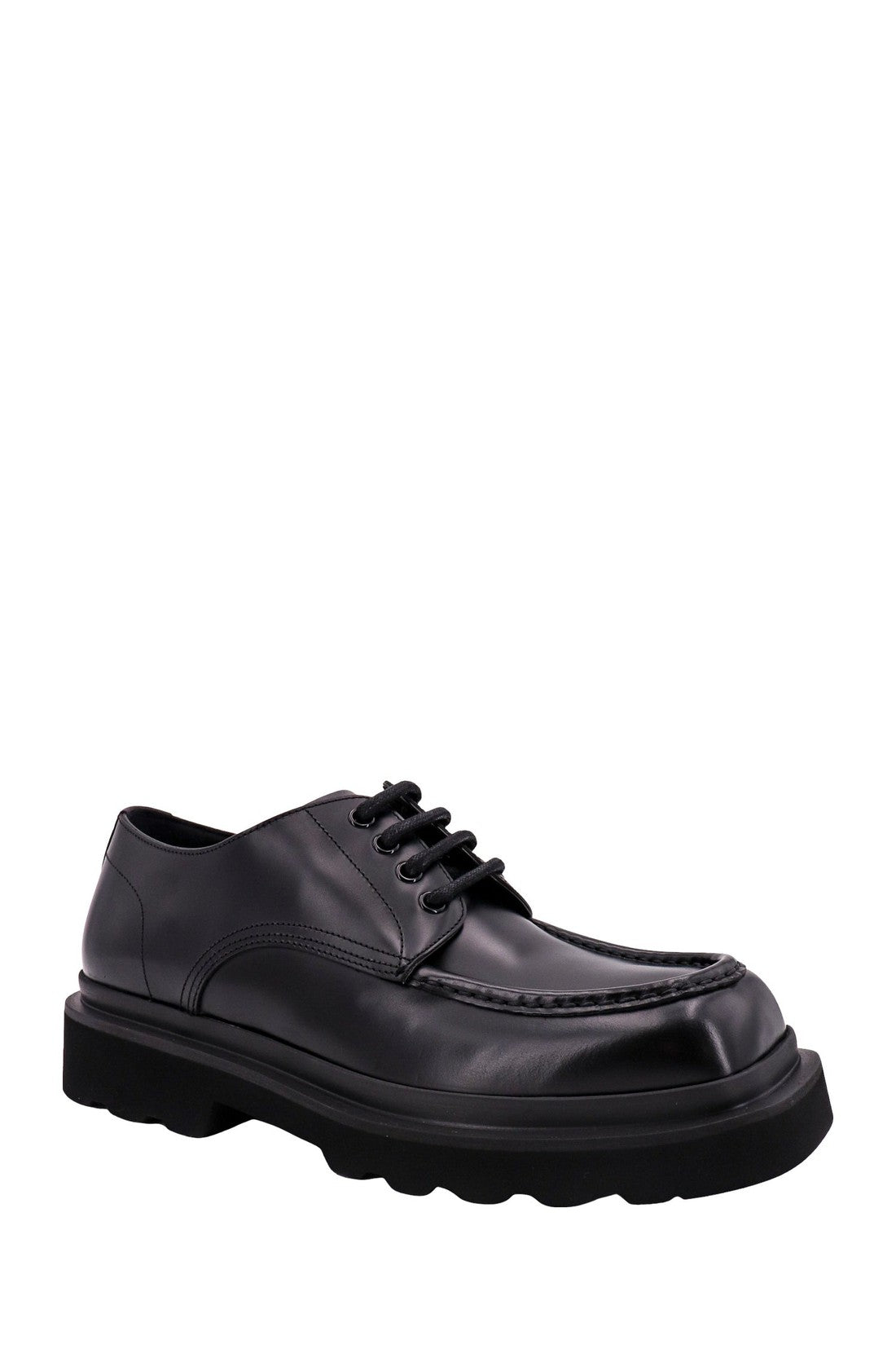 DOLCE & GABBANA-OUTLET-SALE-Leather lace-up shoe-ARCHIVIST