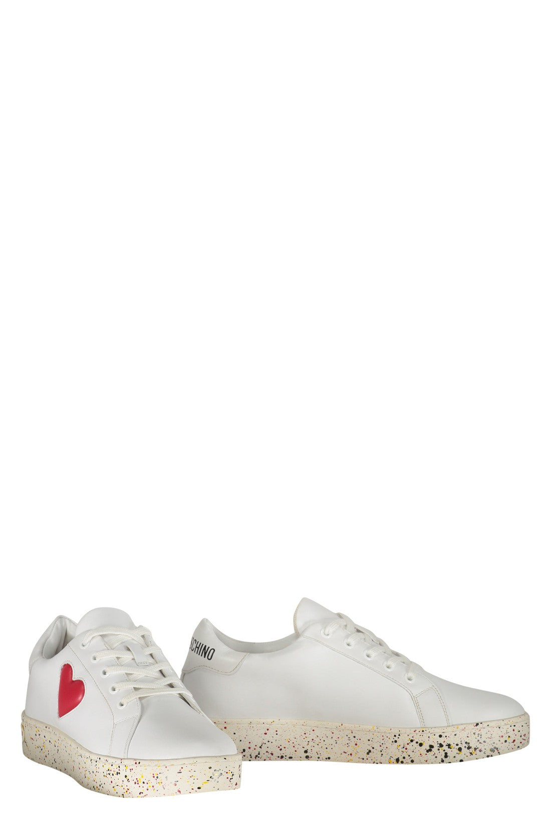 Love Moschino-OUTLET-SALE-Leather low-top sneakers-ARCHIVIST