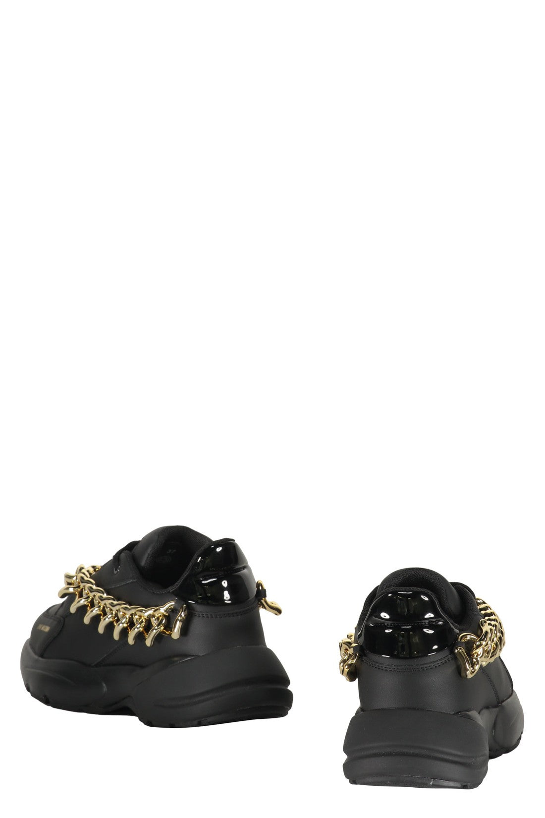 Love Moschino-OUTLET-SALE-Leather low-top sneakers-ARCHIVIST