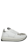 Love Moschino-OUTLET-SALE-Leather low-top sneakers-ARCHIVIST