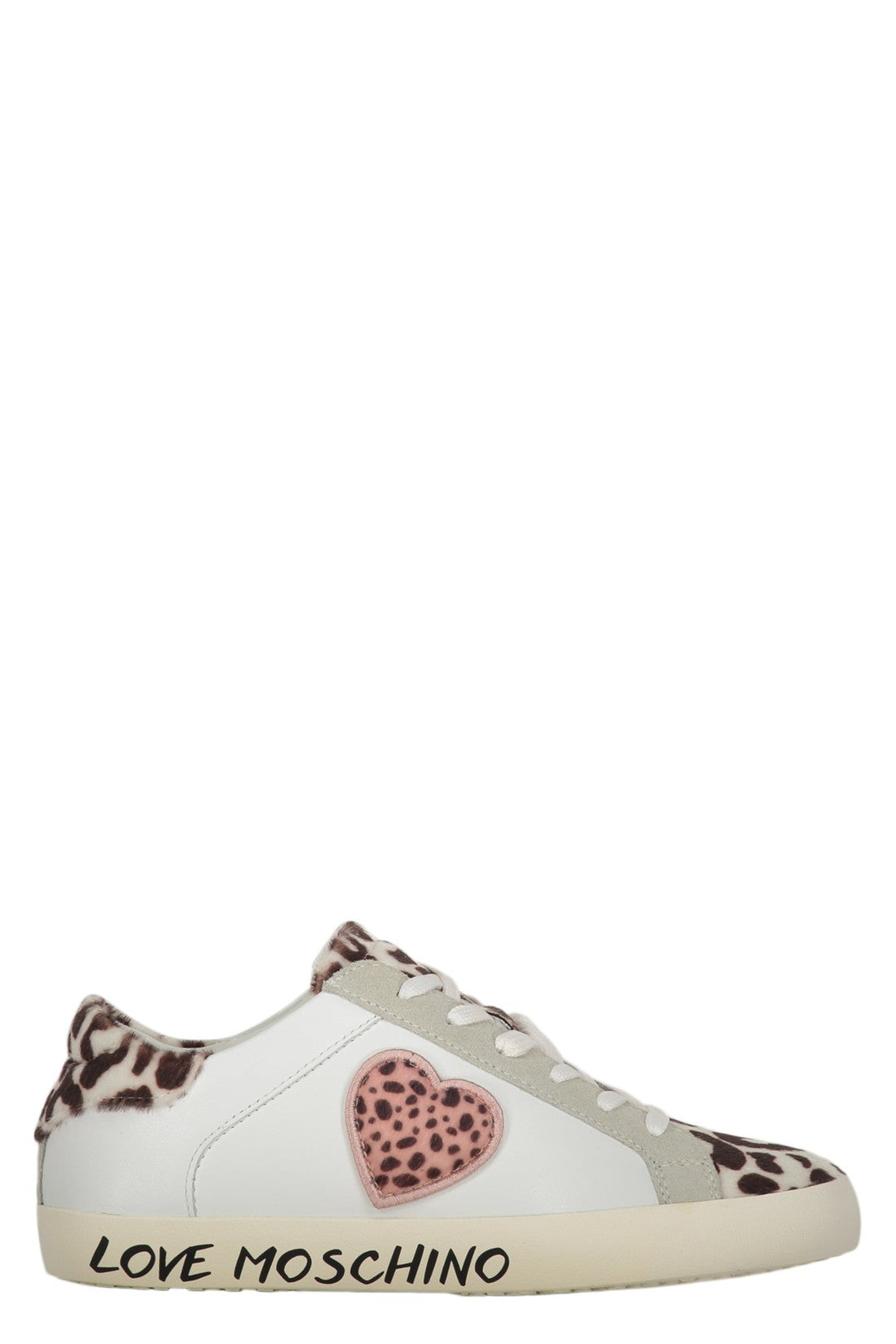 Love Moschino-OUTLET-SALE-Leather low-top sneakers-ARCHIVIST