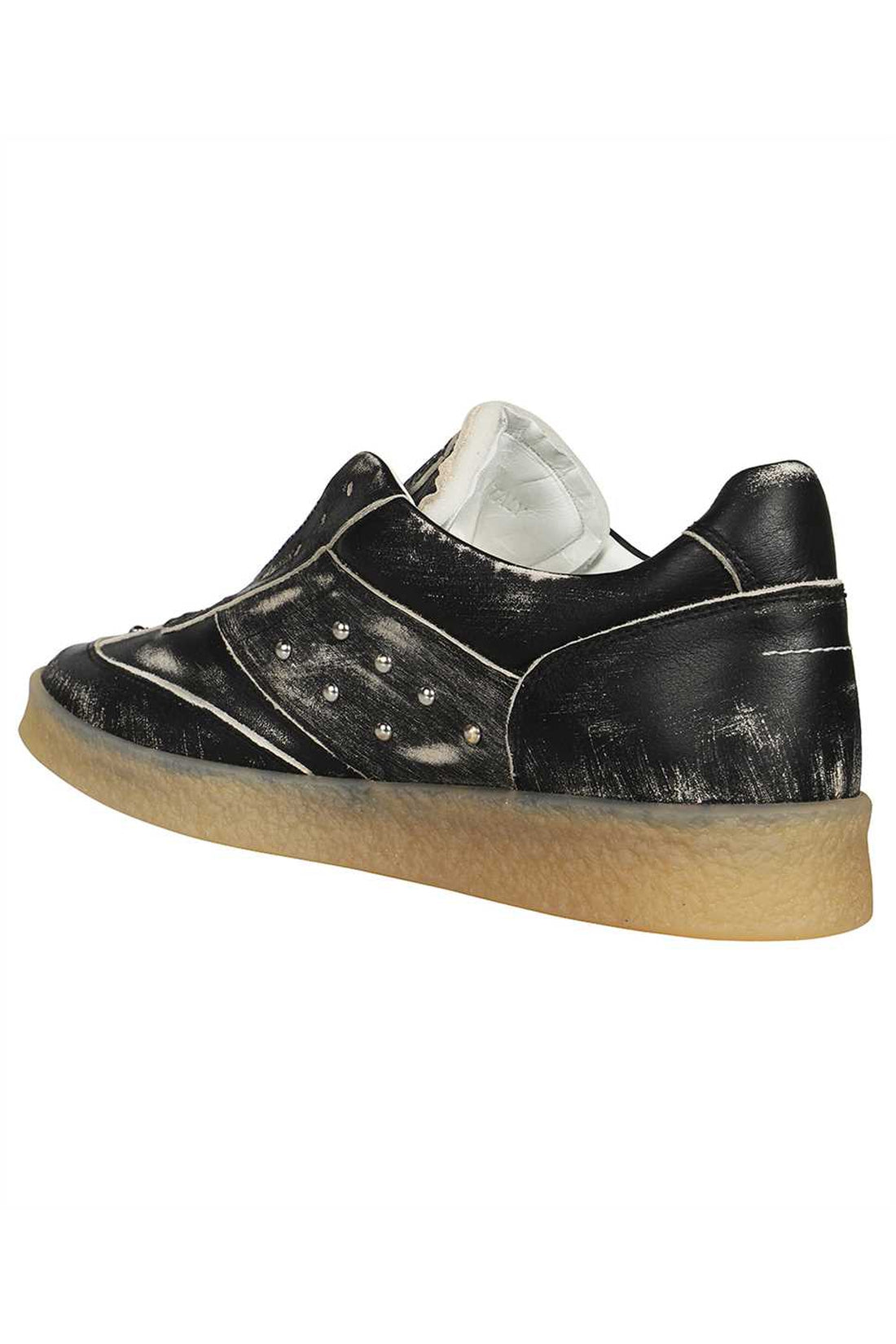 MM6 Maison Margiela-OUTLET-SALE-Leather low-top sneakers-ARCHIVIST
