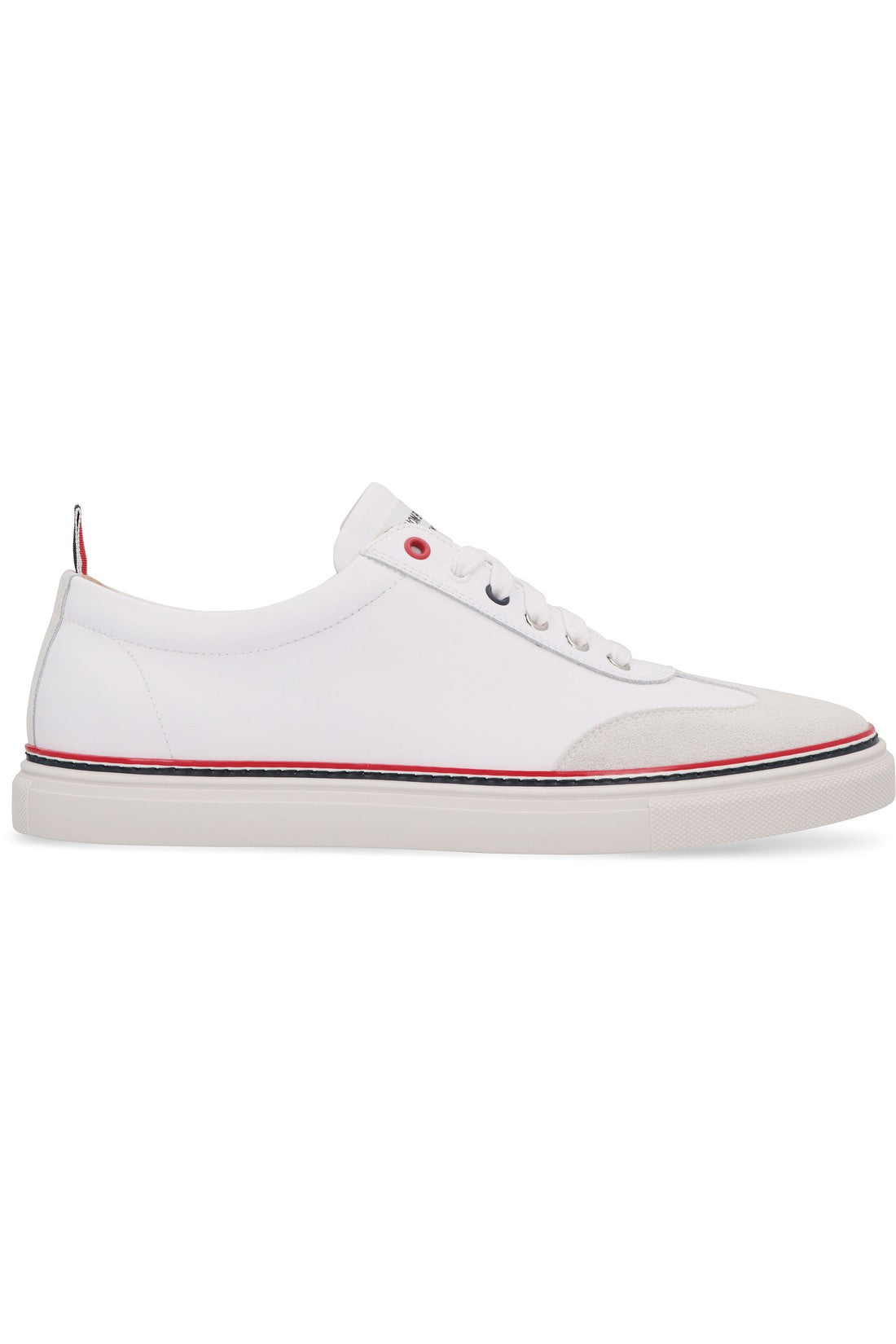 Thom Browne-OUTLET-SALE-Leather low-top sneakers-ARCHIVIST