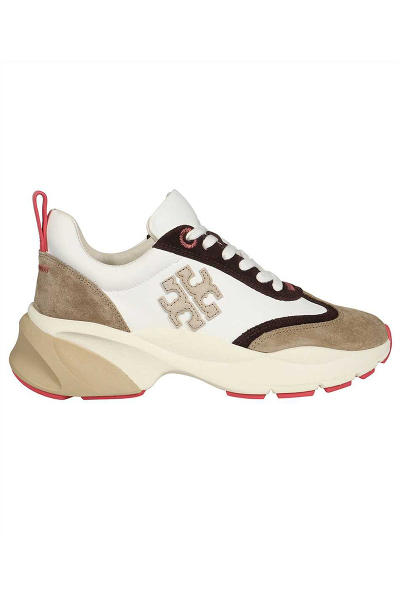 Tory Burch-OUTLET-SALE-Leather low-top sneakers-ARCHIVIST