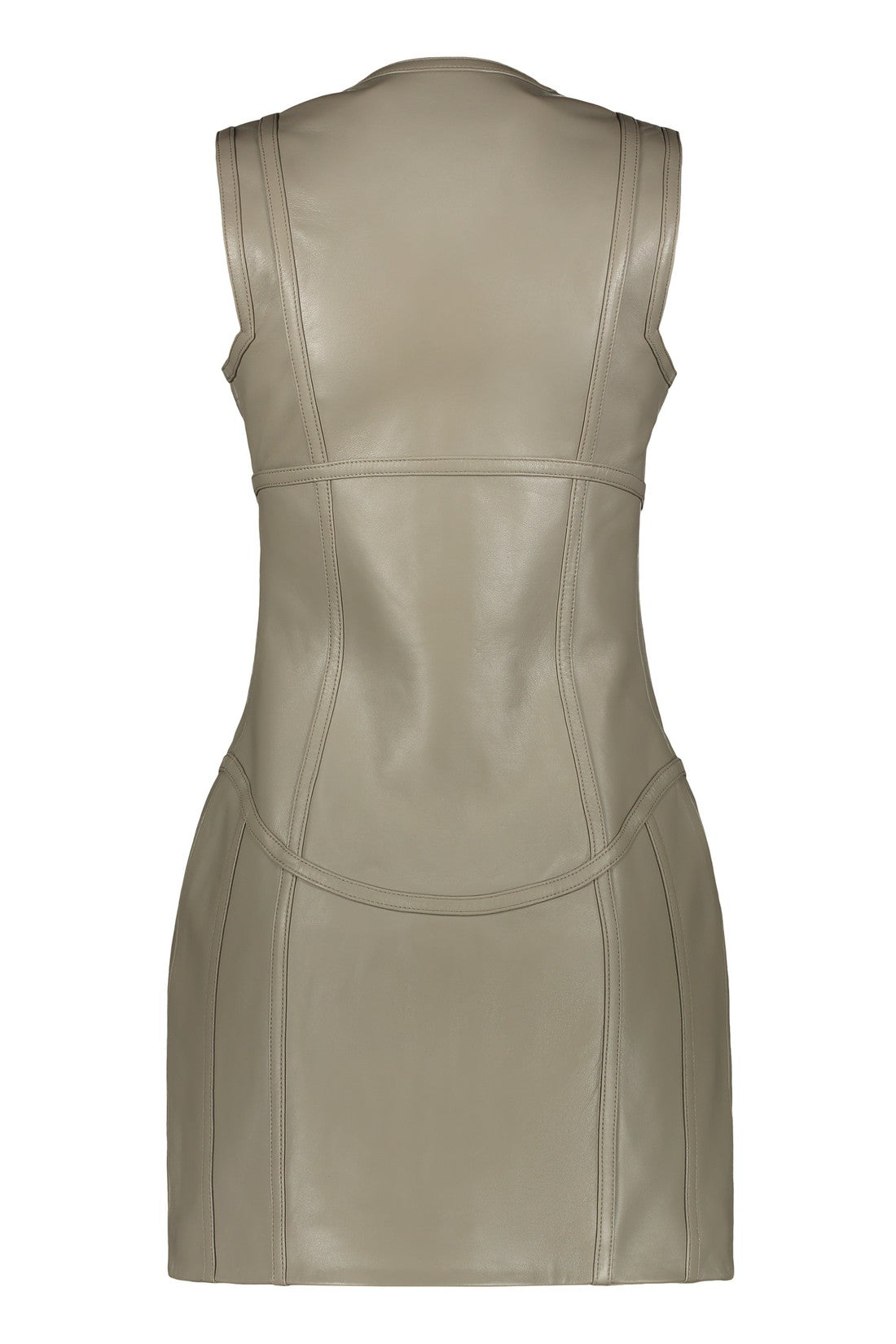 Balmain-OUTLET-SALE-Leather mini dress-ARCHIVIST