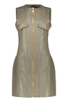 Balmain-OUTLET-SALE-Leather mini dress-ARCHIVIST